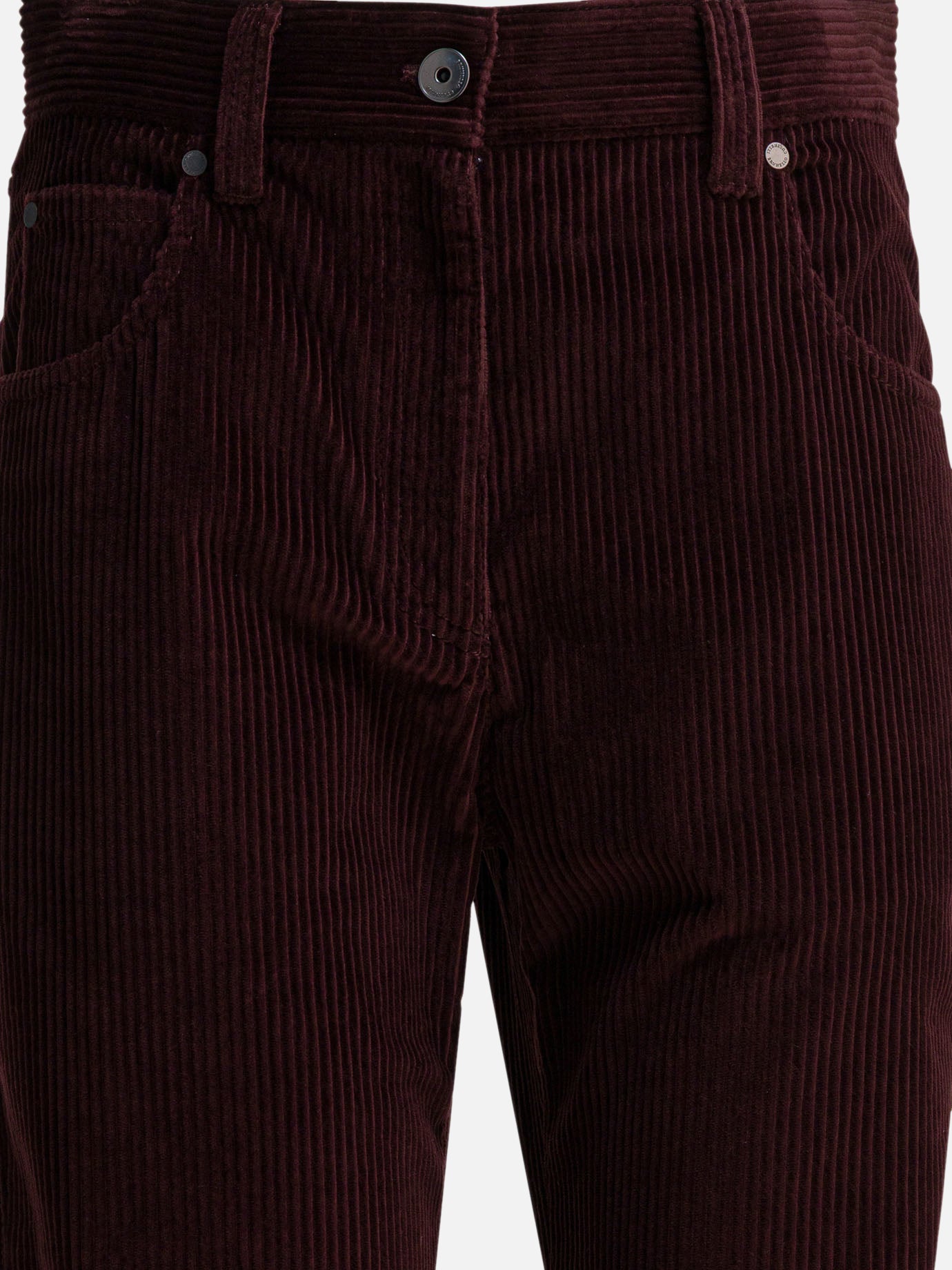 Pantaloni casual Solid colour  Bordeaux - Brunello Cucinelli Donna | PDP | VIETTI Online Store | thumbnail_3