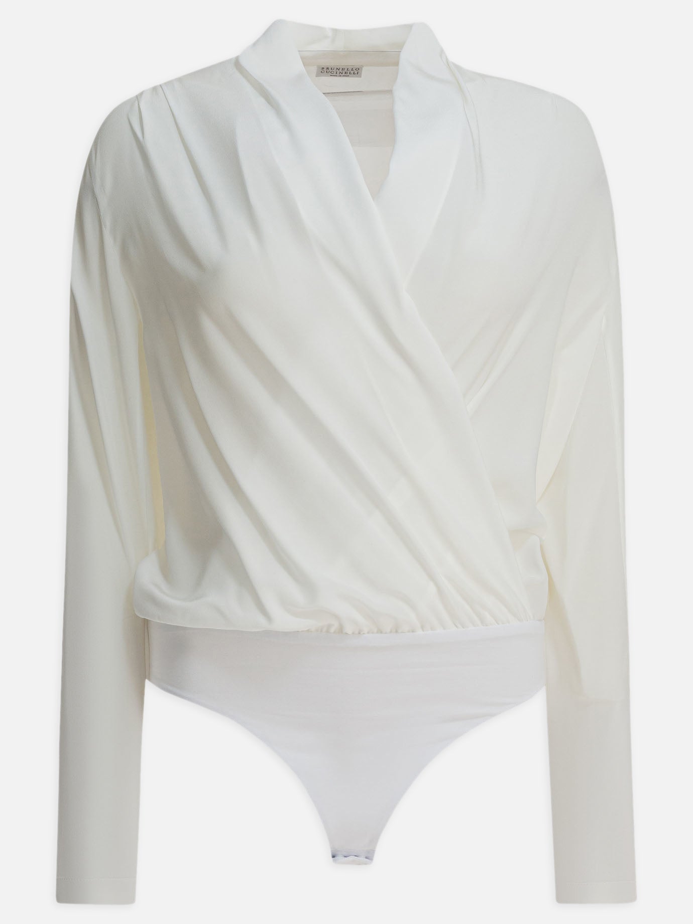 Bodysuits Solid colour  White - Brunello Cucinelli Women | PDP | VIETTI Online Store | Zoom-Modal
