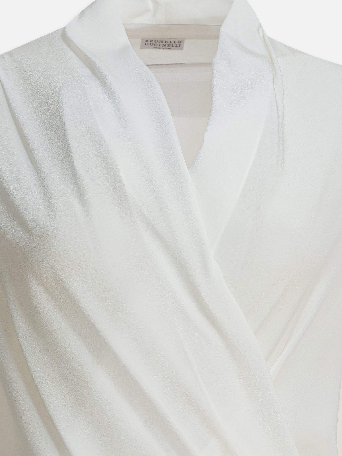 Bodysuits Solid colour  White - Brunello Cucinelli Women | PDP | VIETTI Online Store | thumbnail_3