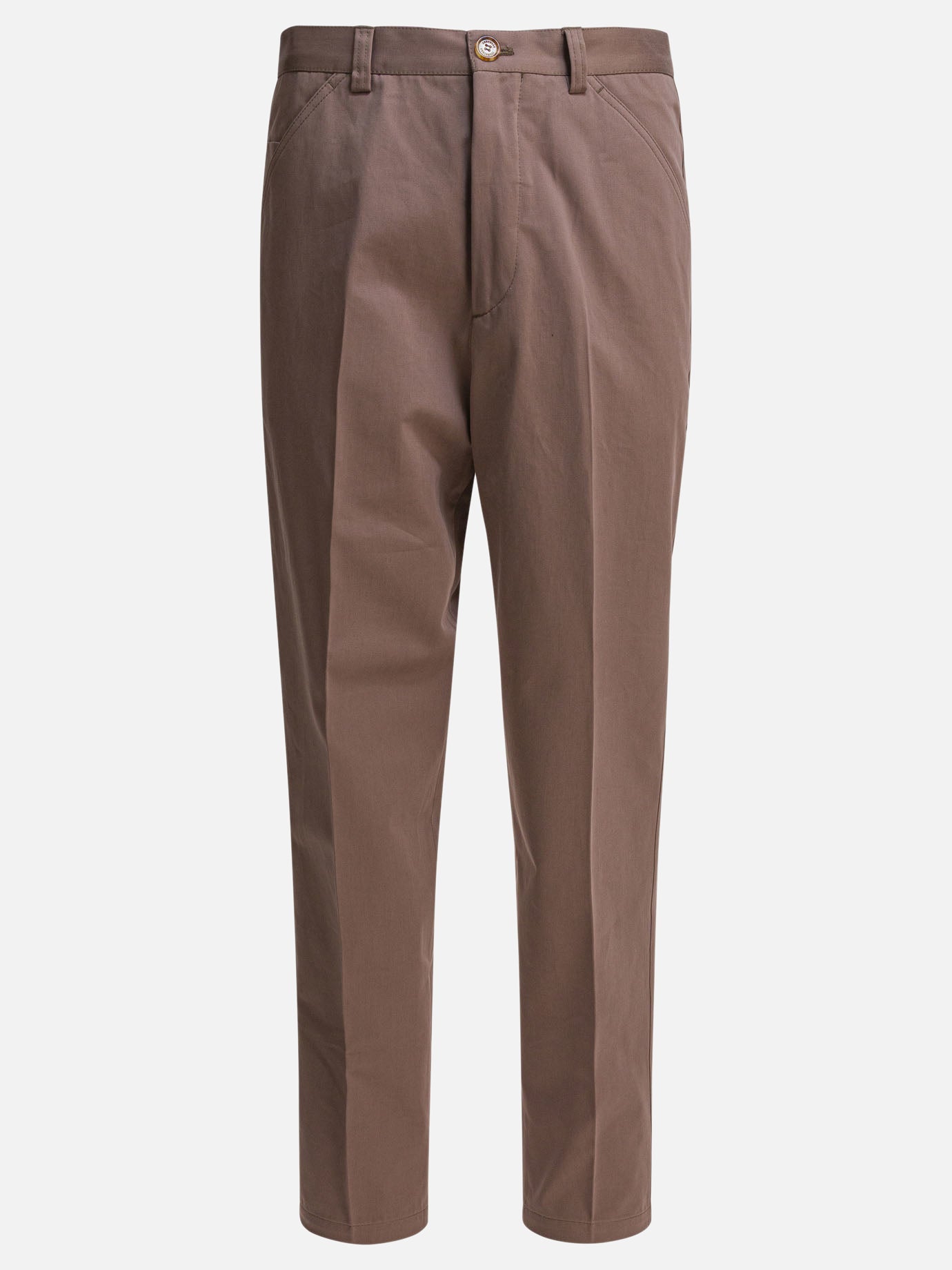 Leisure trousers Solid colour  Beige - Brunello Cucinelli Men | PDP | VIETTI Online Store | thumbnail