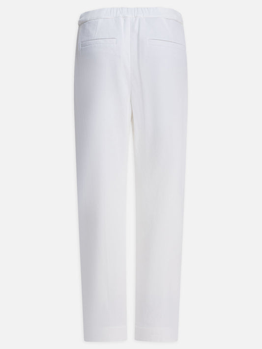 Pantaloni sartoriali Solid colour  Bianco - Brunello Cucinelli Donna | PLP | VIETTI Online Store | 2
