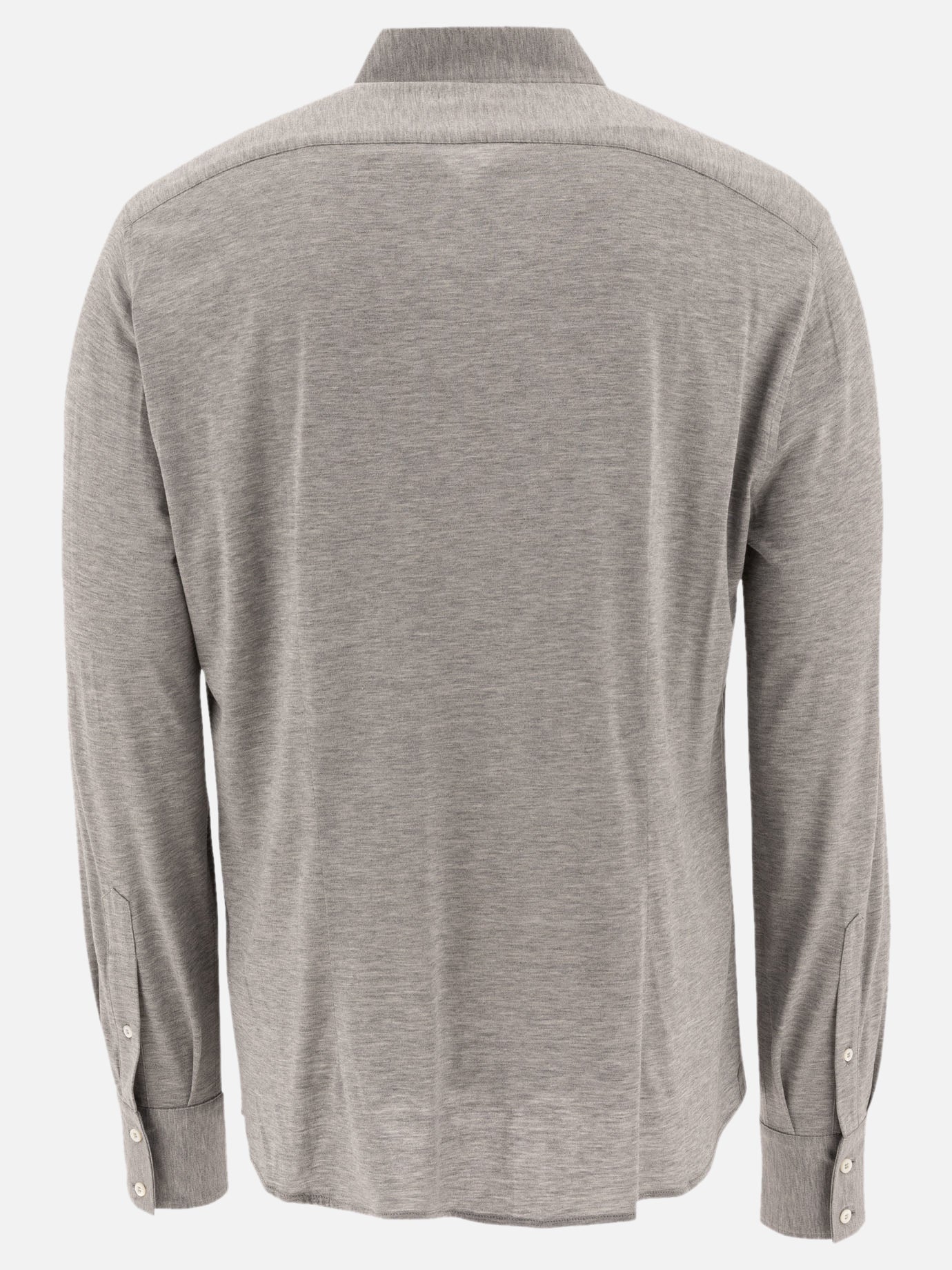 Camicie casual Solid colour  Grigio - Brunello Cucinelli Uomo | PDP | VIETTI Online Store | Zoom-Modal_2
