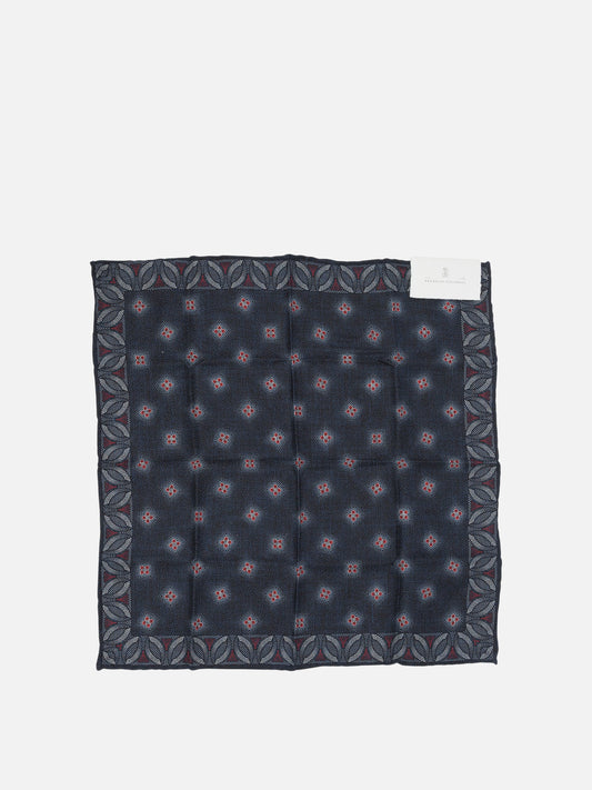 Pocket Square Graphics  Blue - Brunello Cucinelli Men | PLP | VIETTI Online Store 
