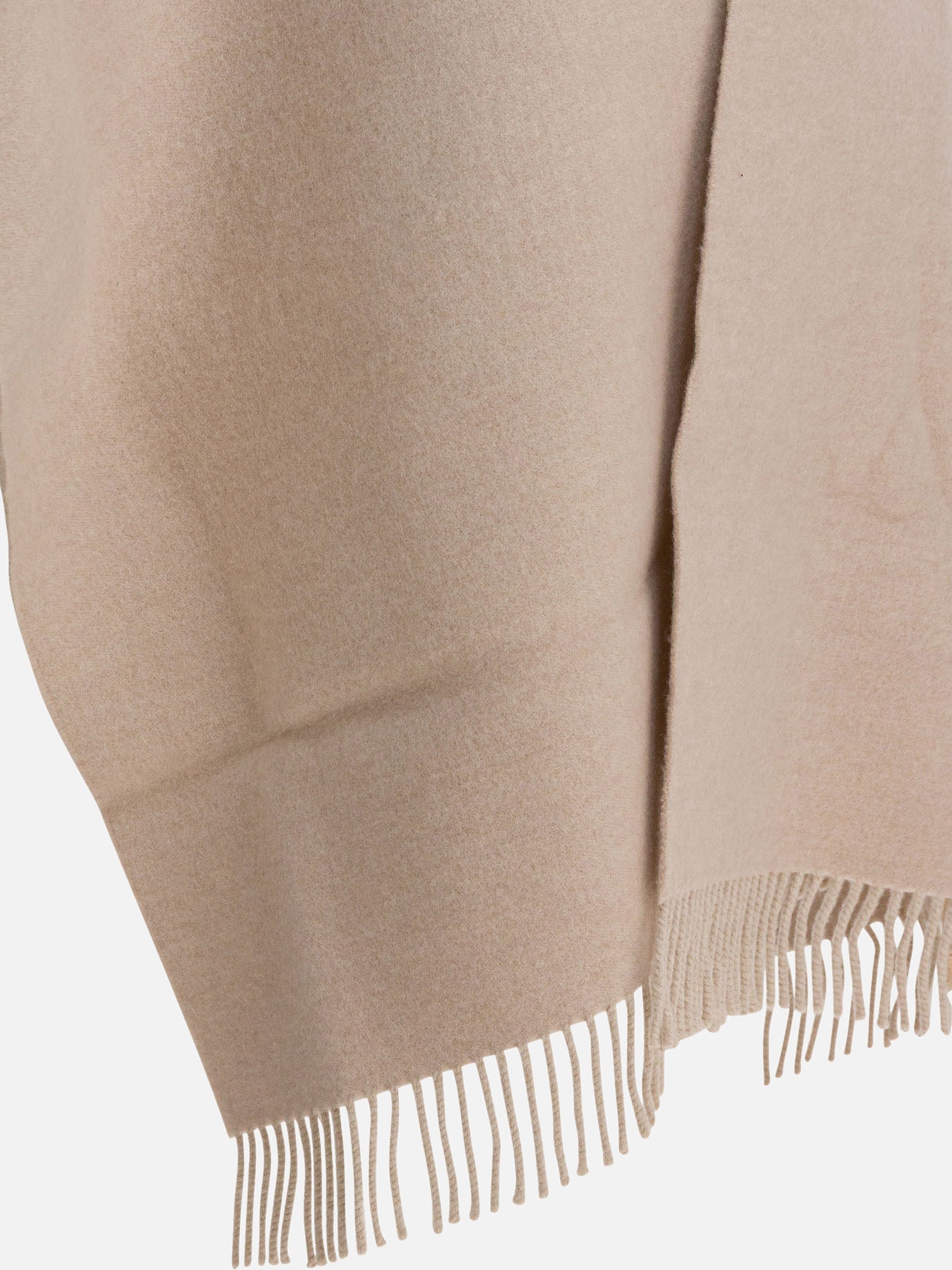 Fringed scarves 59% wool 41% cashmere  Beige - Brunello Cucinelli Women | PDP | VIETTI Online Store | Zoom-Modal_3
