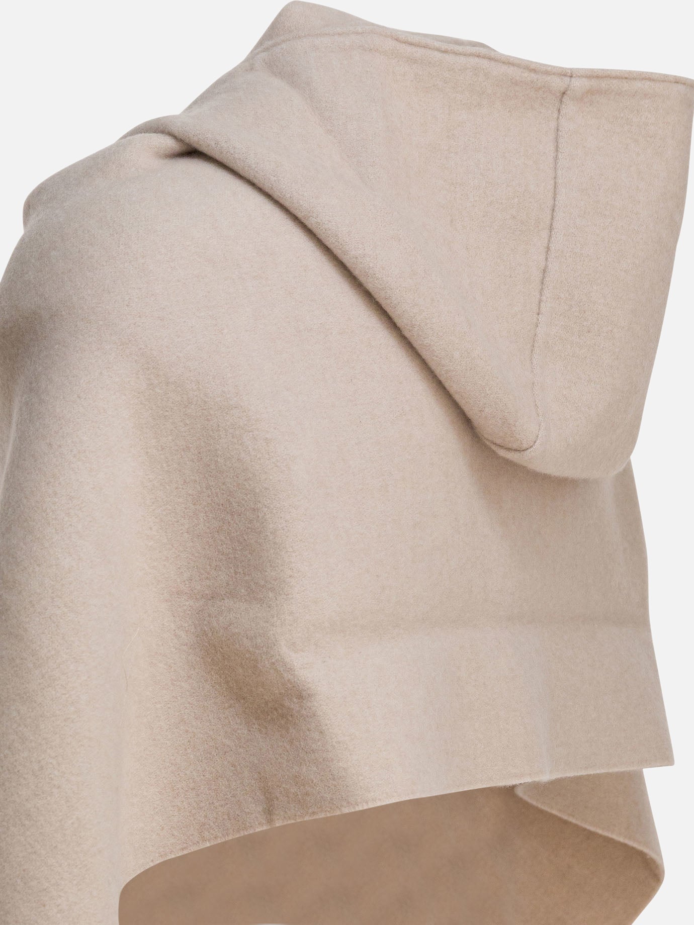 Fringed scarves 59% wool 41% cashmere  Beige - Brunello Cucinelli Women | PDP | VIETTI Online Store | thumbnail_4