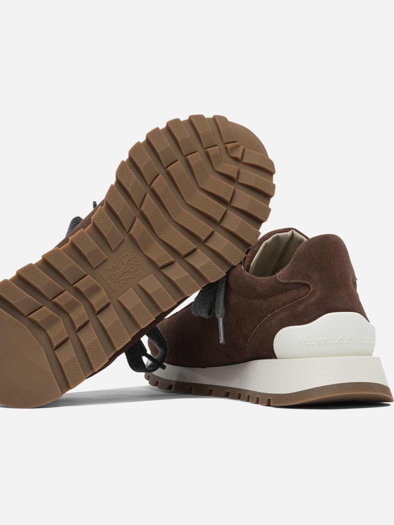 Low top sneakers 100% suede - 100% rubber  Bordeaux - Brunello Cucinelli Women | PDP | VIETTI Online Store | Zoom-Modal_5
