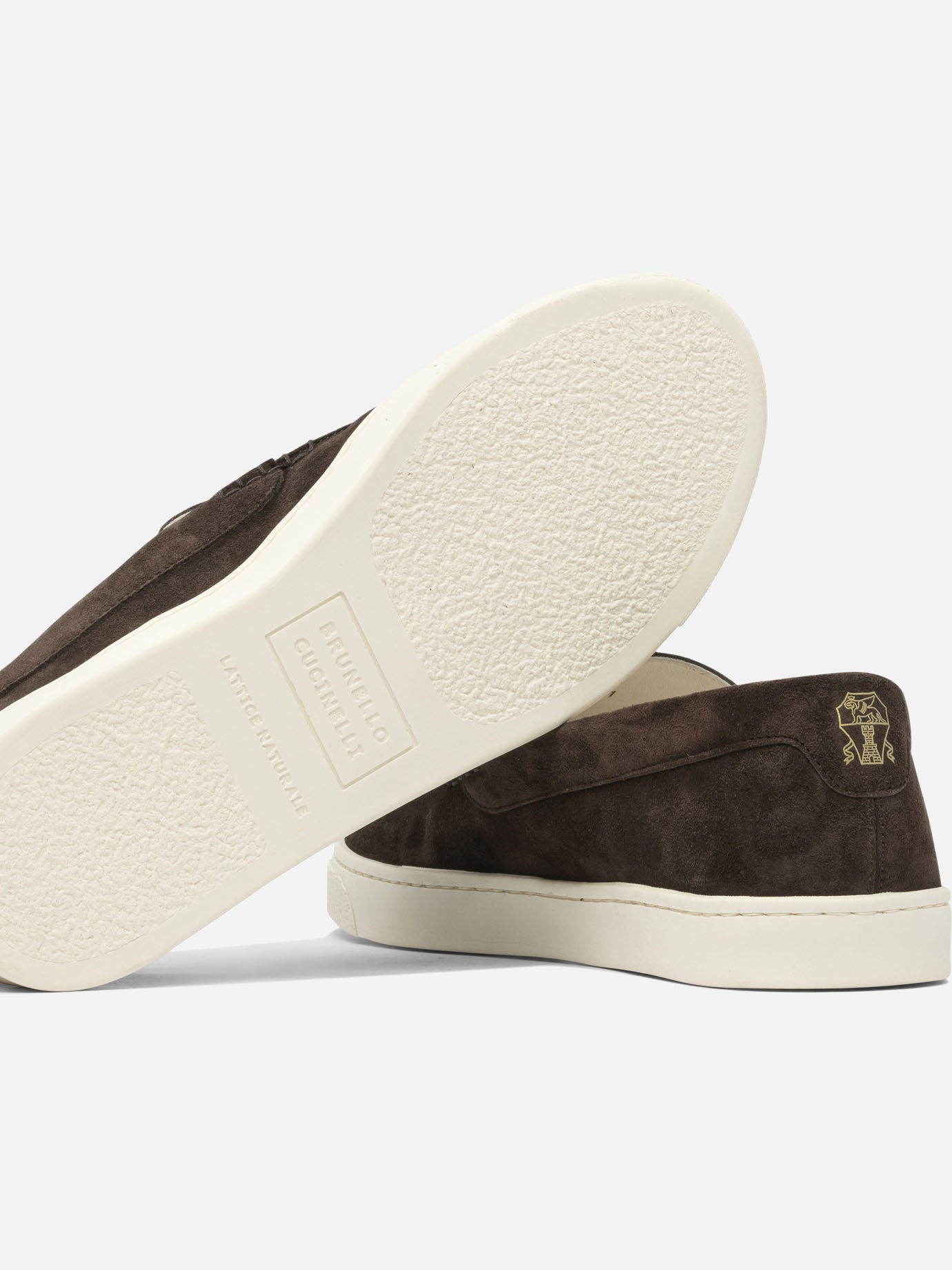 Mocassini 100% suede - 100% rubber  Marrone - Brunello Cucinelli Uomo | PDP | VIETTI Online Store | Zoom-Modal_5
