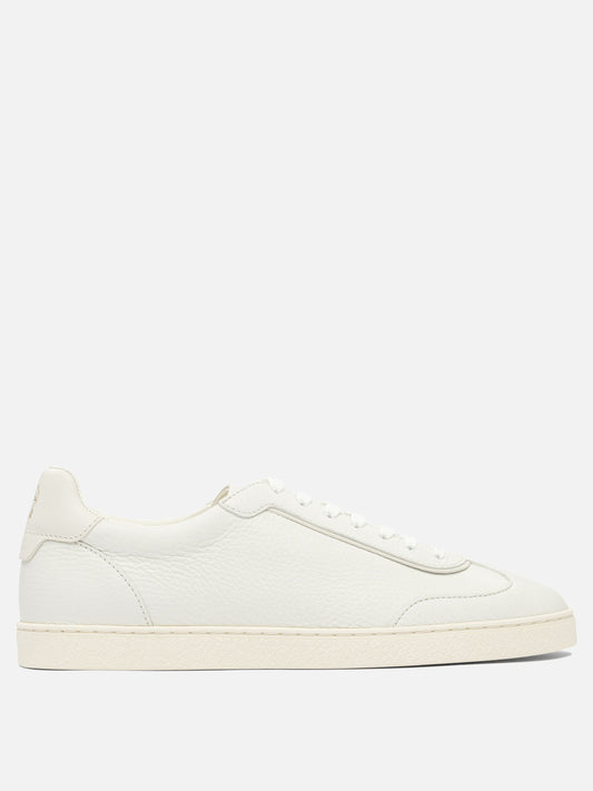 Low top sneakers 100% leather - 100% rubber  White - Brunello Cucinelli Men | PLP | VIETTI Online Store 
