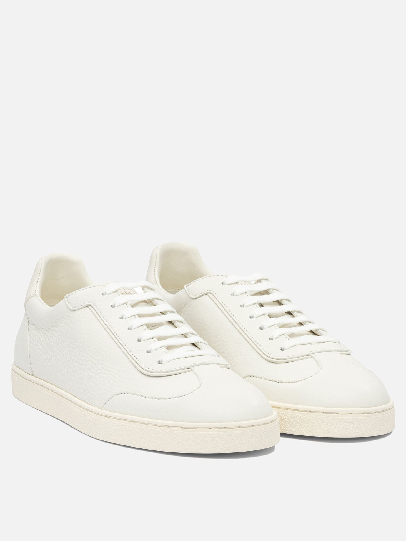 Sneaker basse 100% leather - 100% rubber  Bianco - Brunello Cucinelli Uomo | PDP | VIETTI Online Store | Zoom-Modal_2
