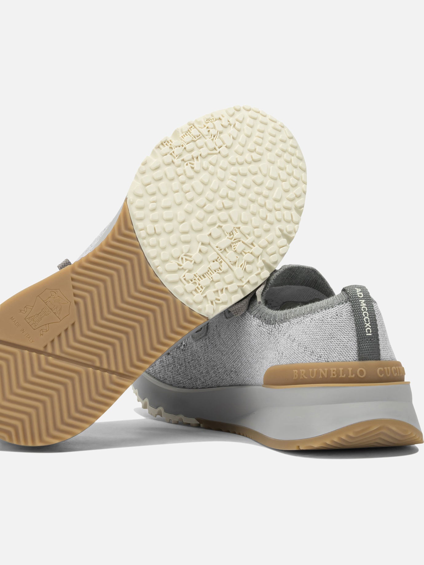 Low top sneakers 100% fabric - 100% rubber  Grey - Brunello Cucinelli Men | PDP | VIETTI Online Store | Zoom-Modal_5
