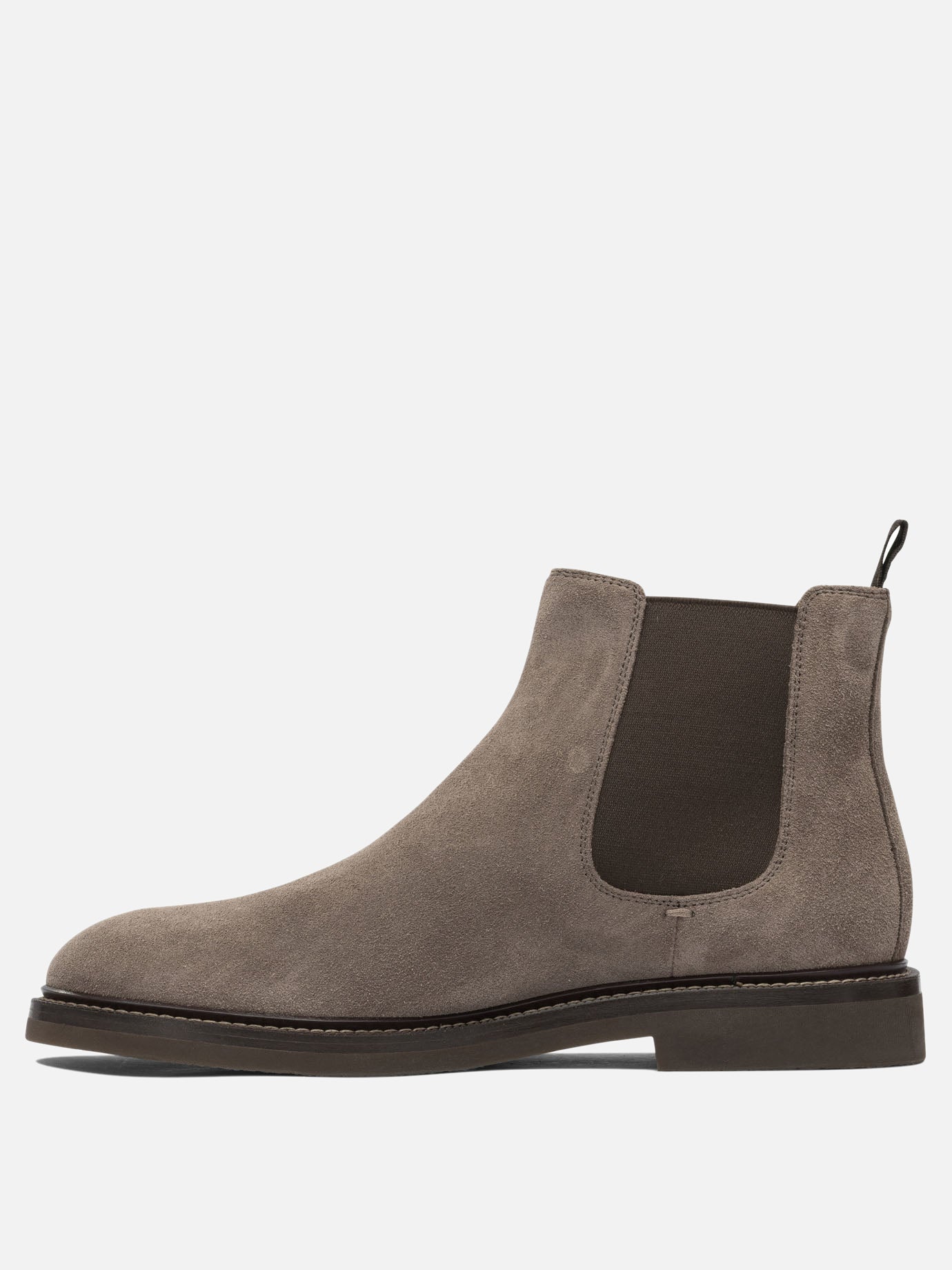 Chelsea boots 90% suede 10% elastane - 100% rubber  Grey - Brunello Cucinelli Men | PDP | VIETTI Online Store | Zoom-Modal_3
