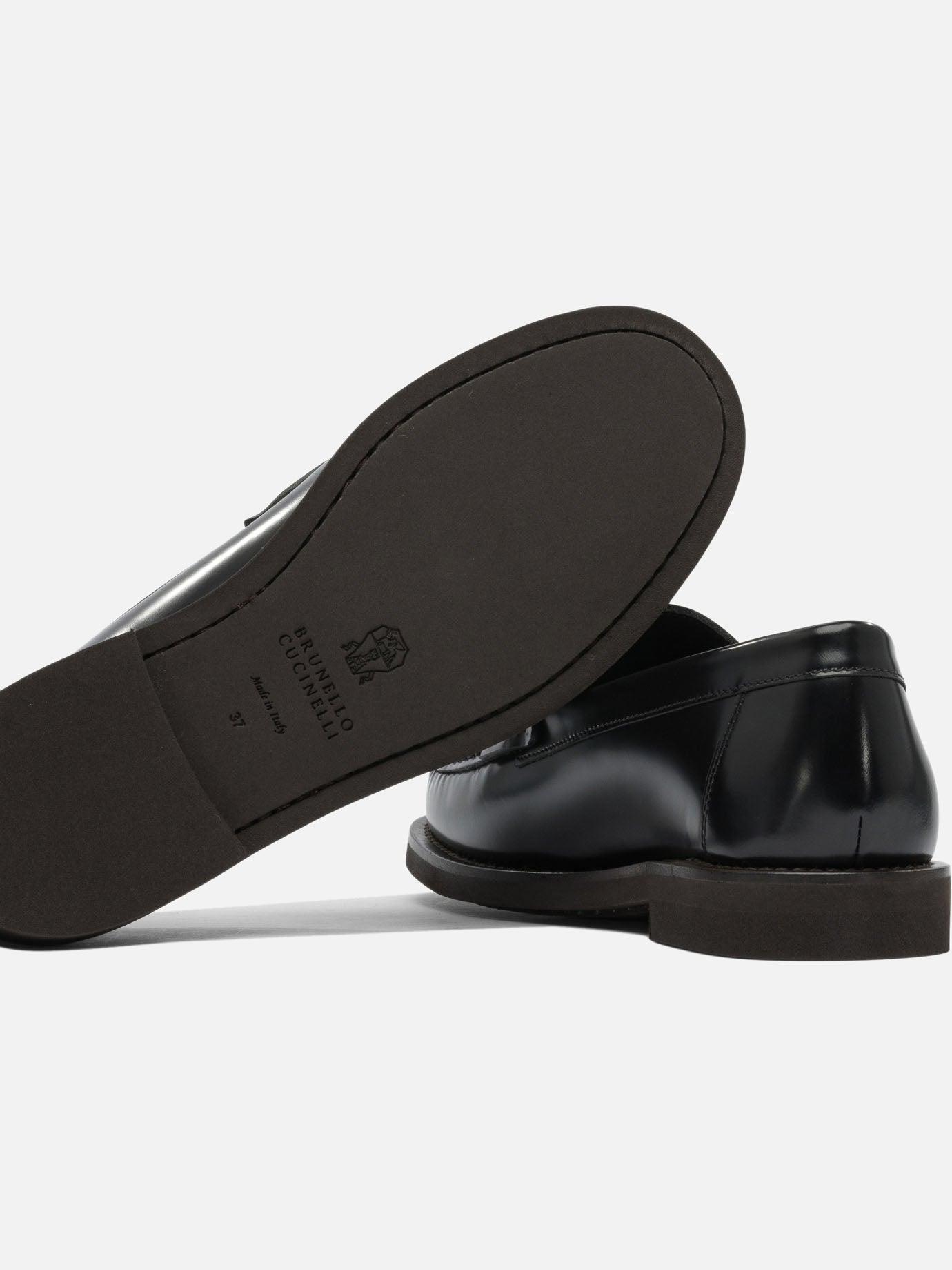 Mocassini 100% leather - 100% rubber  Nero - Brunello Cucinelli Donna | PDP | VIETTI Online Store | Zoom-Modal_5
