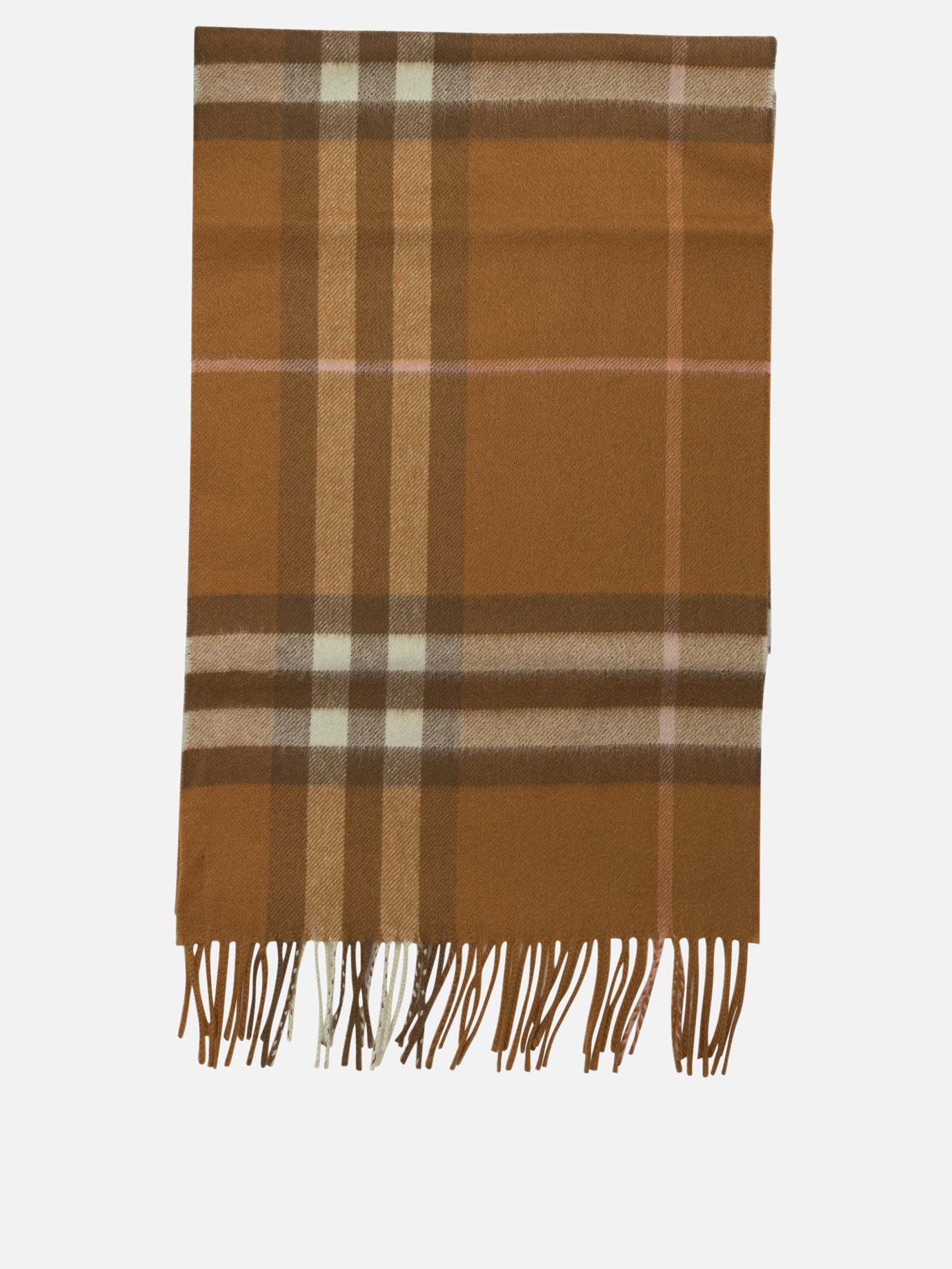 Sciarpe con frange Check  Beige - Burberry Uomo | PDP | VIETTI Online Store | Zoom-Modal
