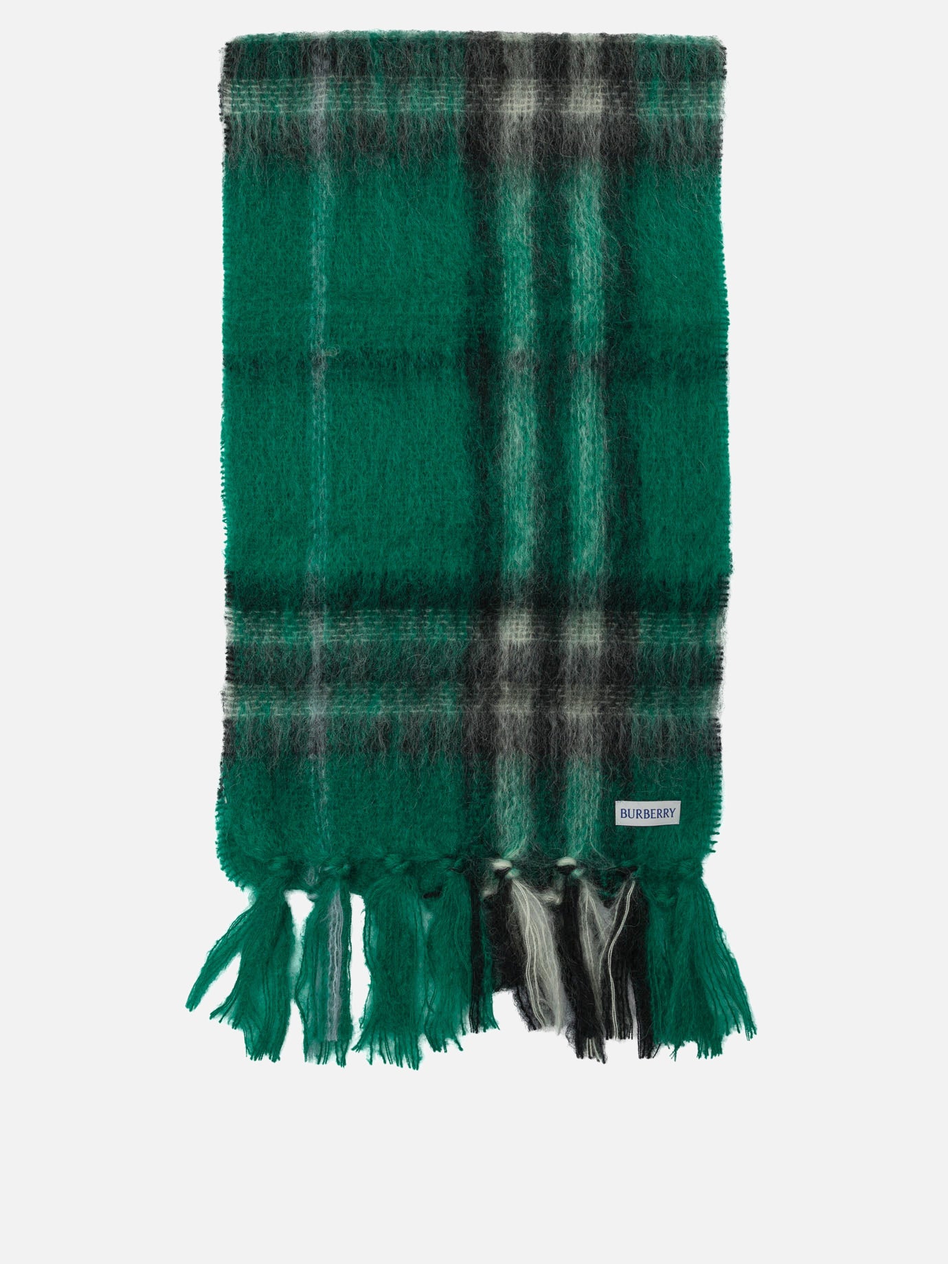 Fringed scarves 100% cashmere  Green - Burberry Men | PDP | VIETTI Online Store | thumbnail