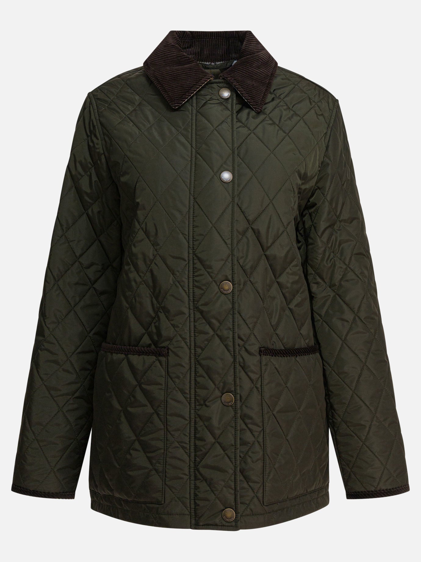Giacche leggere & Trapuntate Solid colour  Verde - Burberry Donna | PDP | VIETTI Online Store | Zoom-Modal
