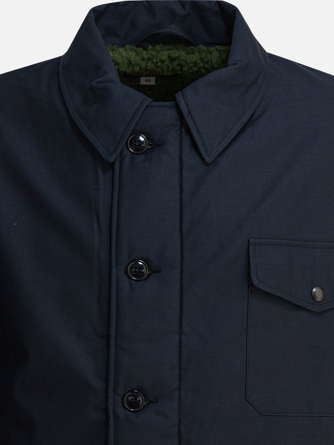 Giacche leggere & Trapuntate Solid colour  Blu - Buzz Rickson's Uomo | PDP | VIETTI Online Store | thumbnail_3