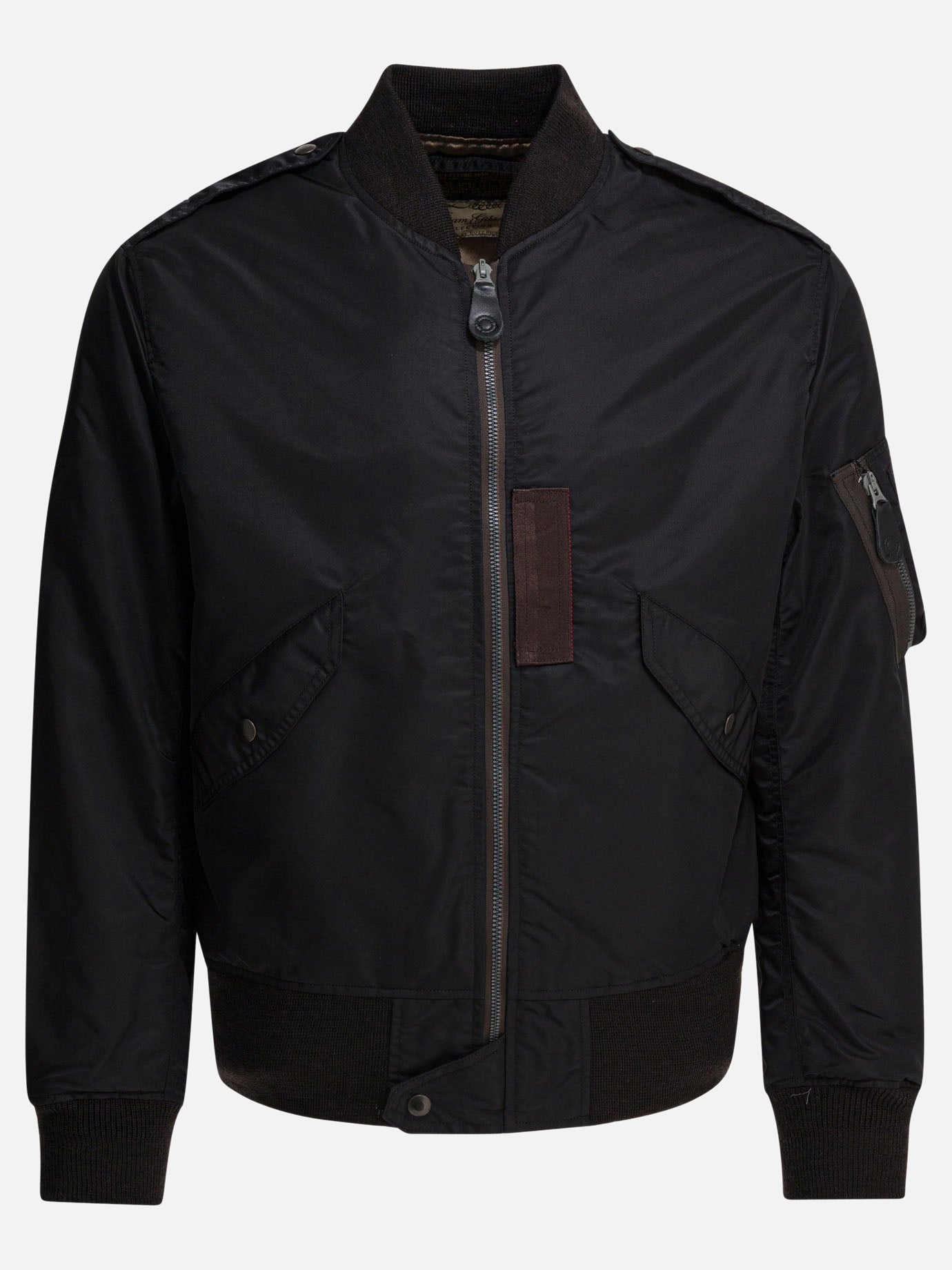 Bomber Solid colour  Nero - Buzz Rickson's Uomo | PDP | VIETTI Online Store | Zoom-Modal
