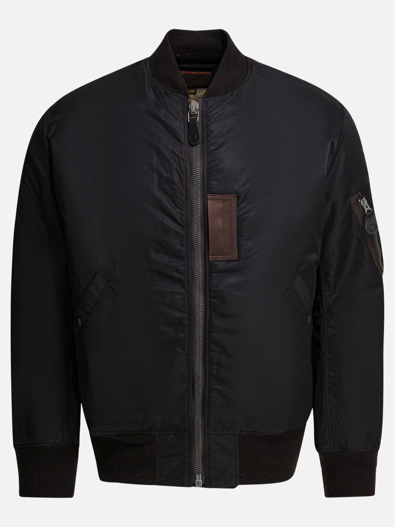 Bomber Solid colour  Nero - Buzz Rickson's Uomo | PDP | VIETTI Online Store | Zoom-Modal
