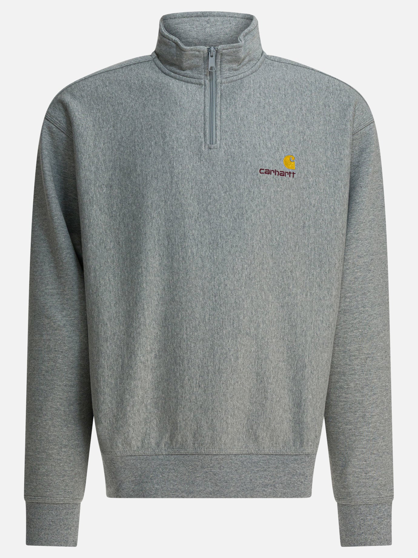 Half zip sweatshirts Logo  Grey - Carhartt WIP Men | PDP | VIETTI Online Store | thumbnail