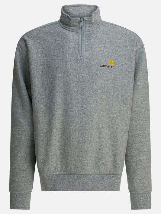 Felpe con mezza zip Logo  Grigio - Carhartt WIP Uomo | PLP | VIETTI Online Store 
