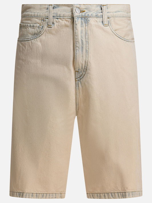 Five pockets shorts Solid colour  Beige - Carhartt WIP Men | PLP | VIETTI Online Store 
