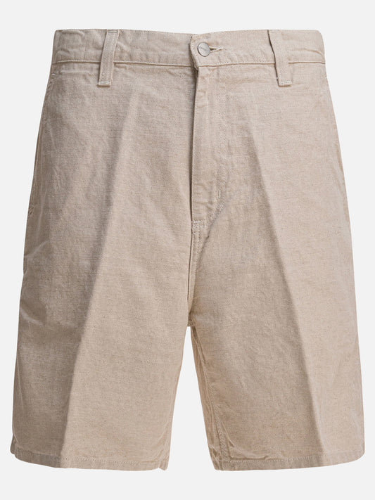 Utility shorts Solid colour  Beige - Carhartt WIP Men | PLP | VIETTI Online Store 
