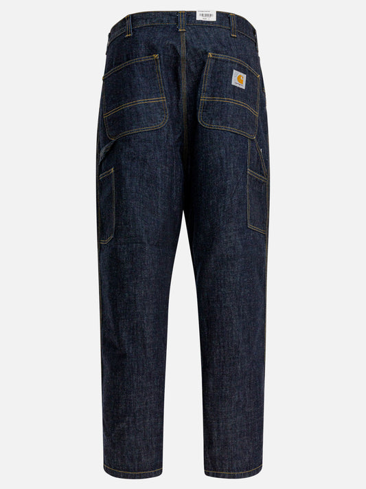 Jeans a gamba dritta Solid colour  Blu - Carhartt WIP Uomo | PLP | VIETTI Online Store | 2
