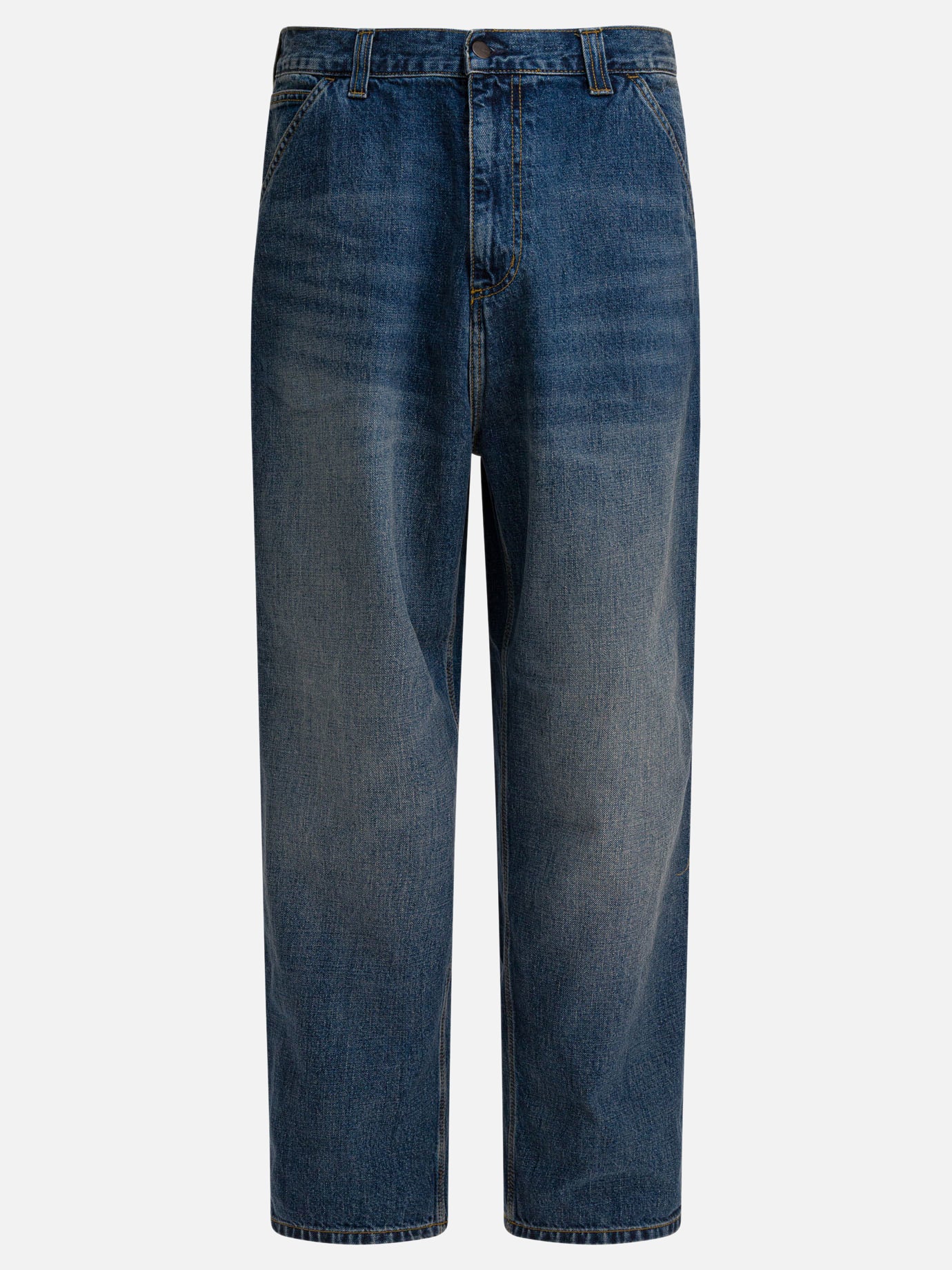 Straight-leg jeans Solid colour  Blue - Carhartt WIP Men | PDP | VIETTI Online Store | thumbnail