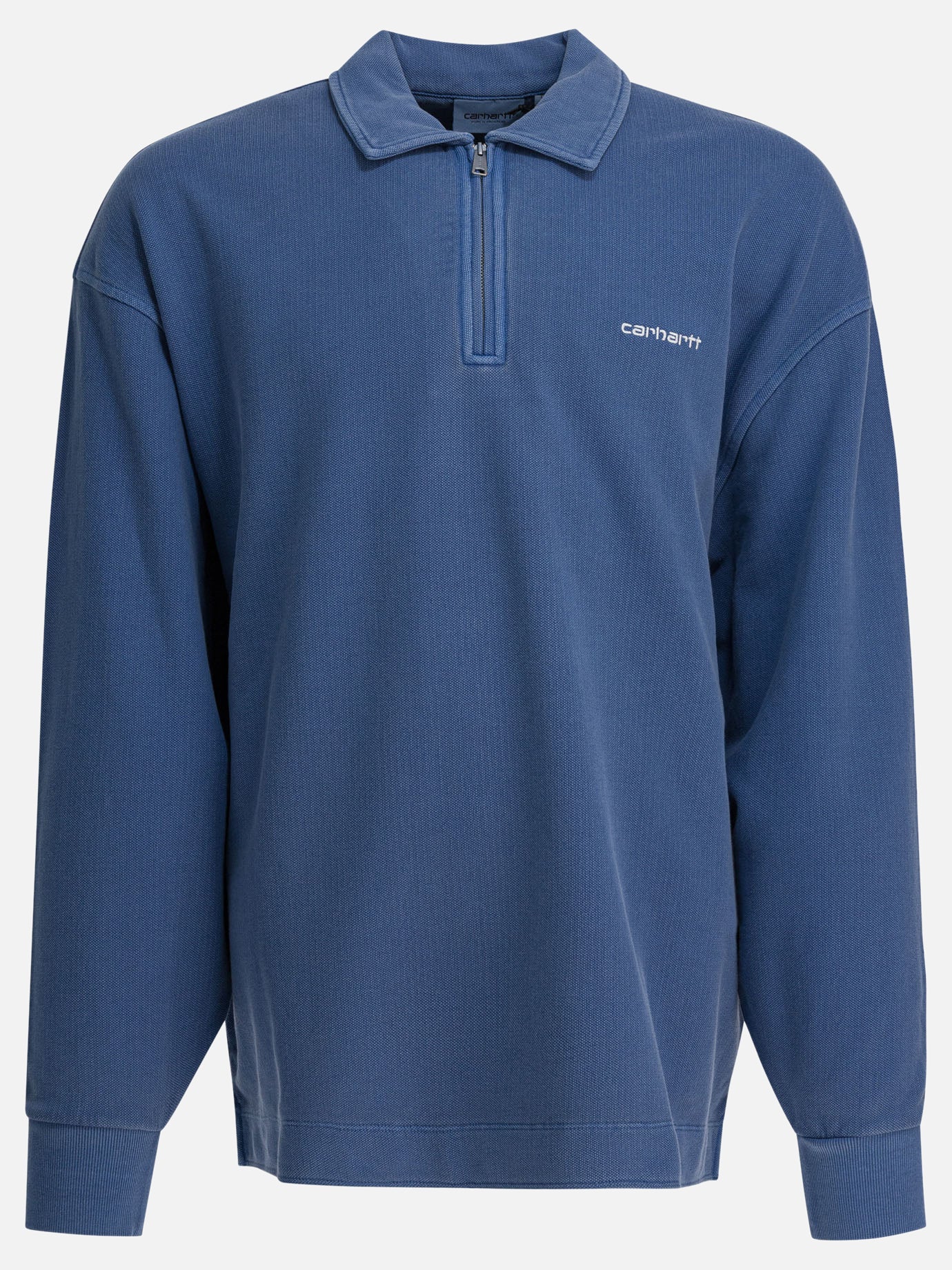 Half zip sweatshirts Logo  Blue - Carhartt WIP Men | PDP | VIETTI Online Store | Zoom-Modal
