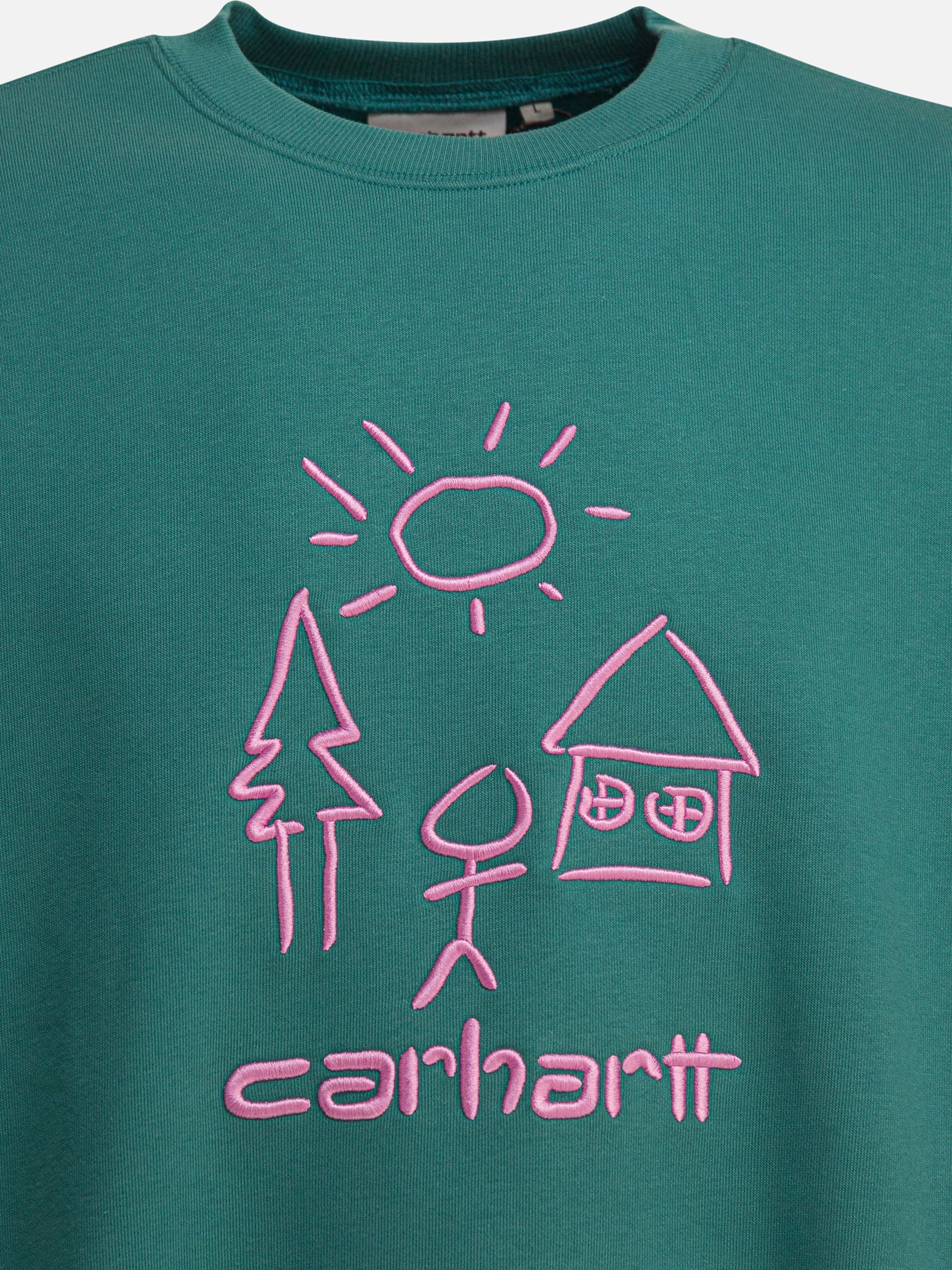 Crewnecks Logo  Green - Carhartt WIP Men | PDP | VIETTI Online Store | Zoom-Modal_3
