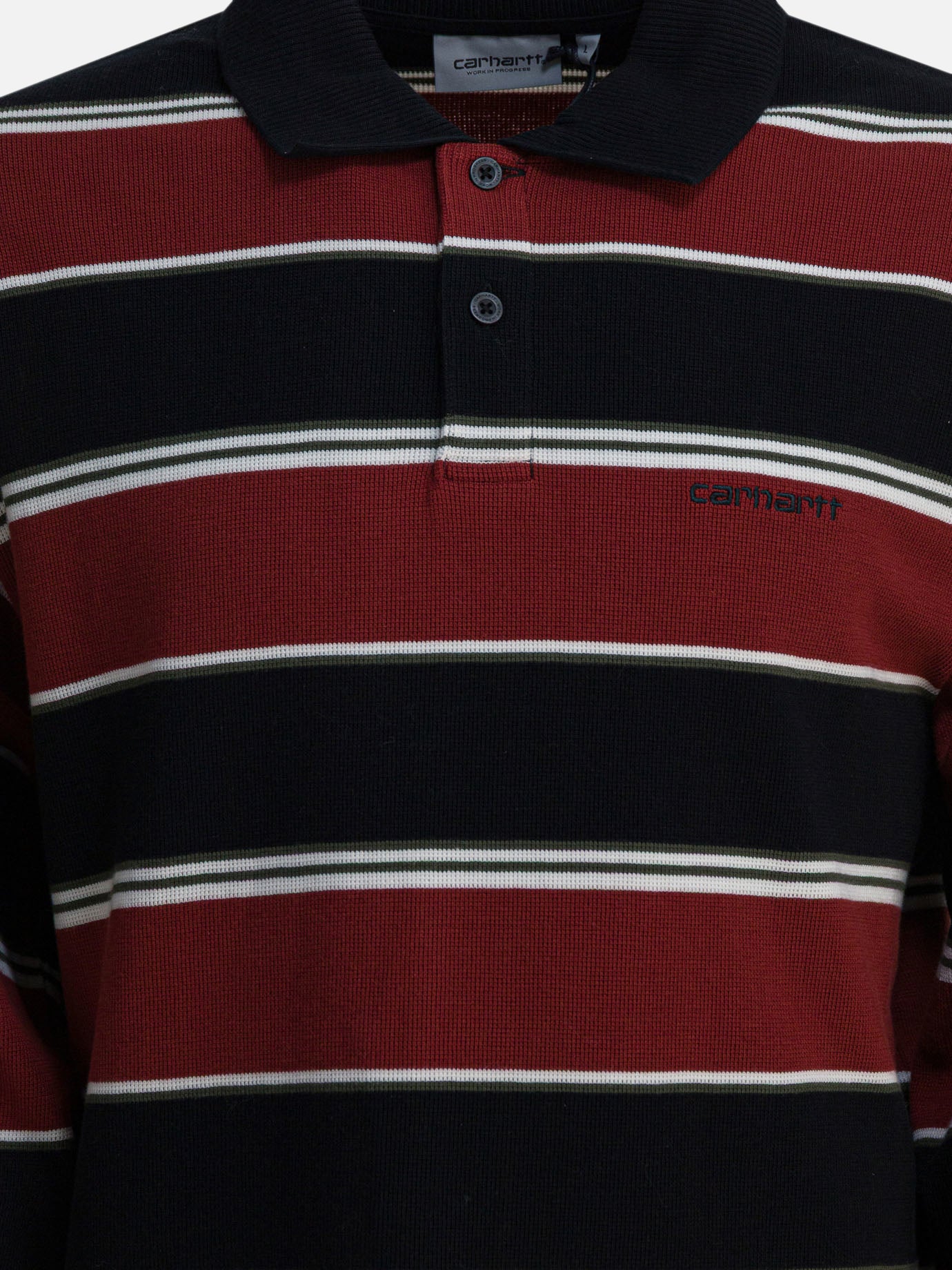 Polo shirts with buttons Striped  Red - Carhartt WIP Men | PDP | VIETTI Online Store | Zoom-Modal_3
