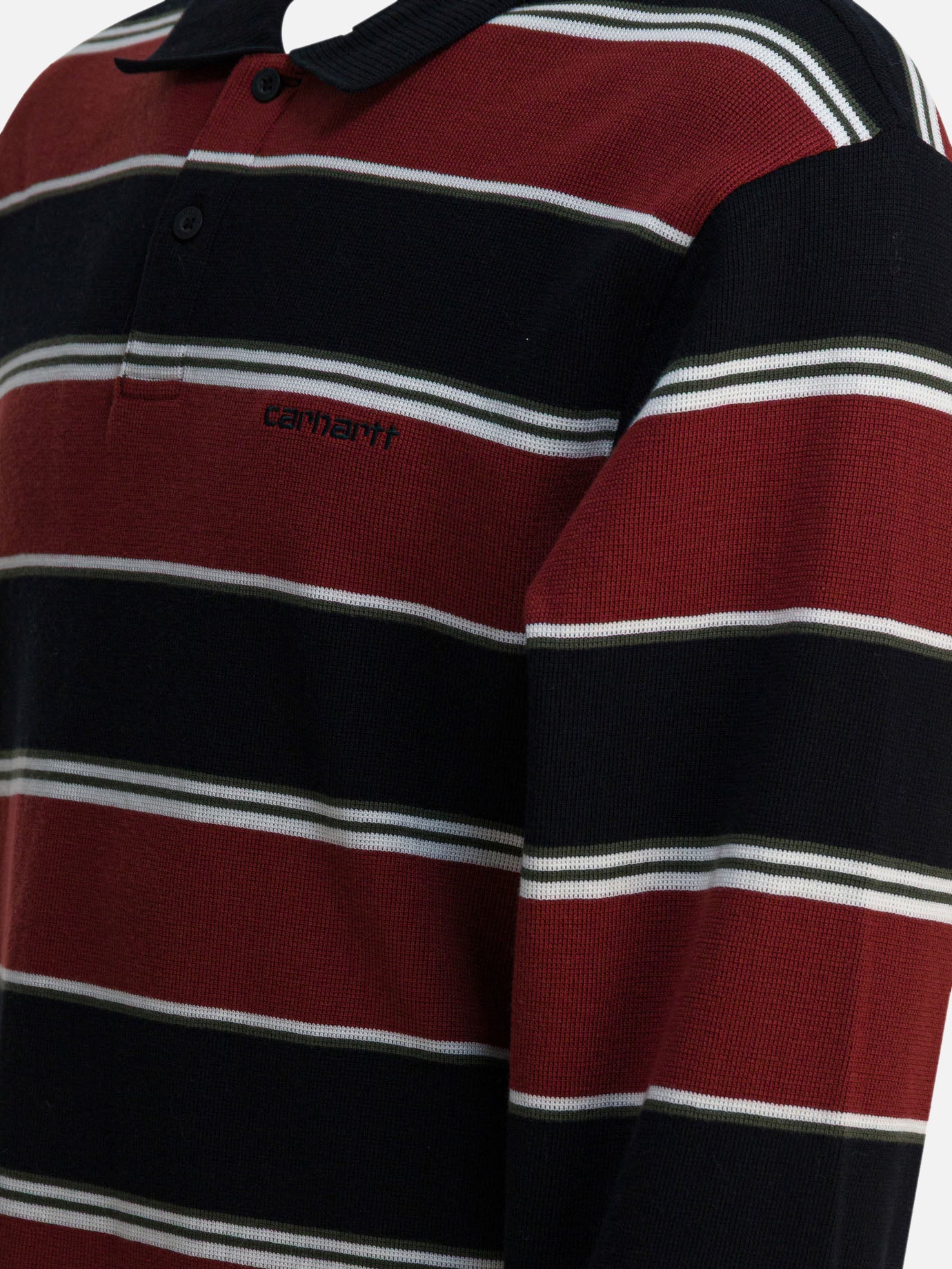 Polo shirts with buttons Striped  Red - Carhartt WIP Men | PDP | VIETTI Online Store | Zoom-Modal_4
