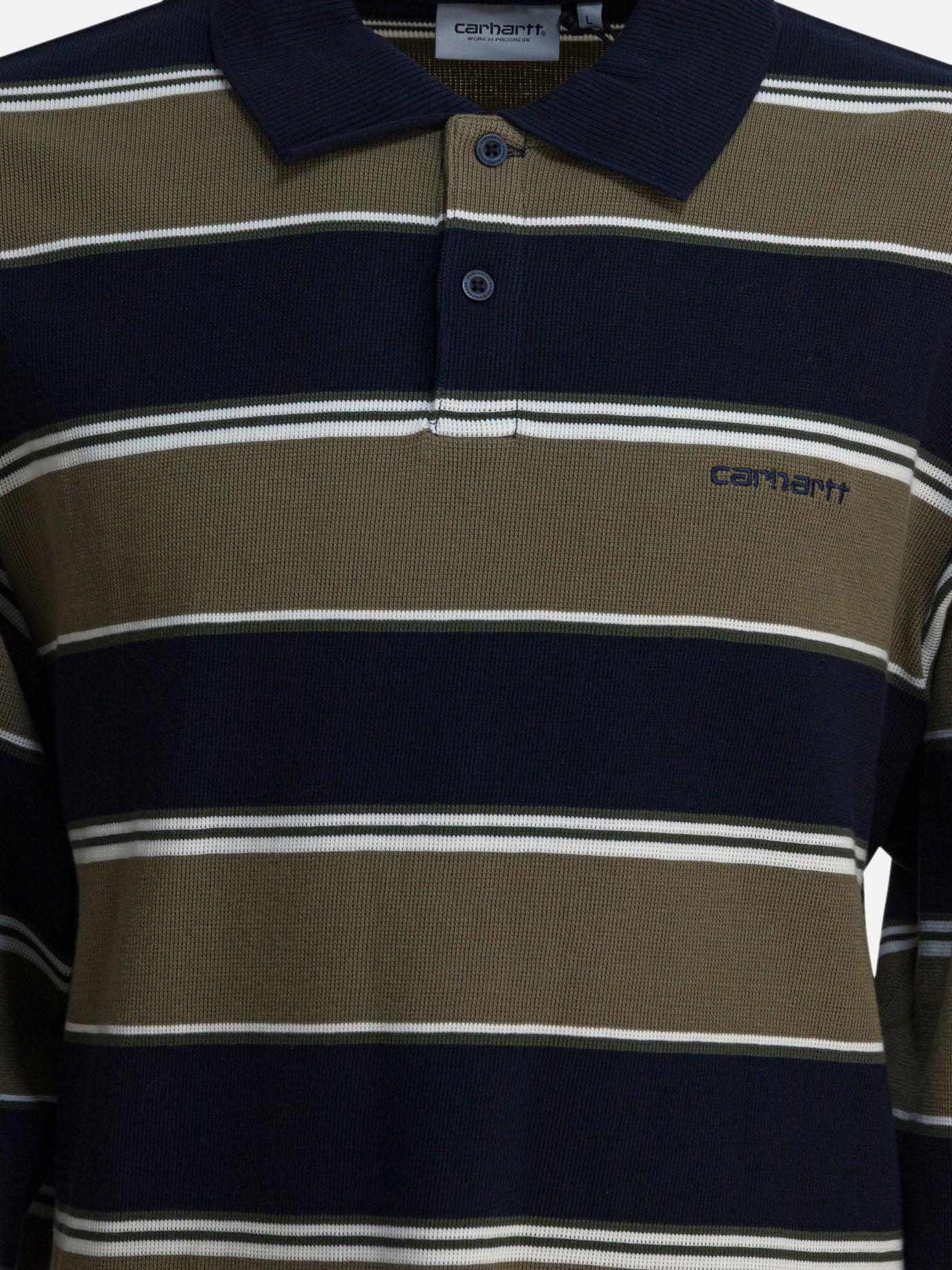 Polo shirts with buttons Striped  Green - Carhartt WIP Men | PDP | VIETTI Online Store | Zoom-Modal_3
