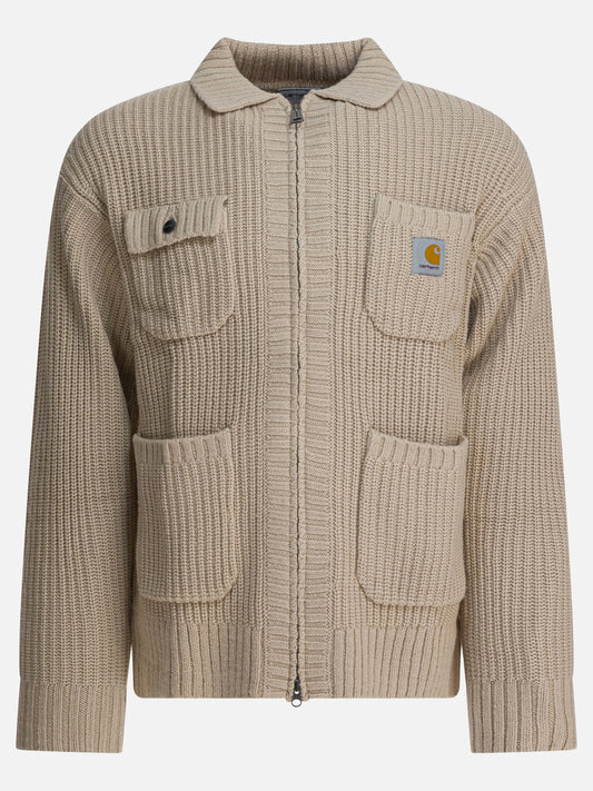 Giacche leggere & Trapuntate Logo  Beige - Carhartt WIP Uomo | PLP | VIETTI Online Store 

