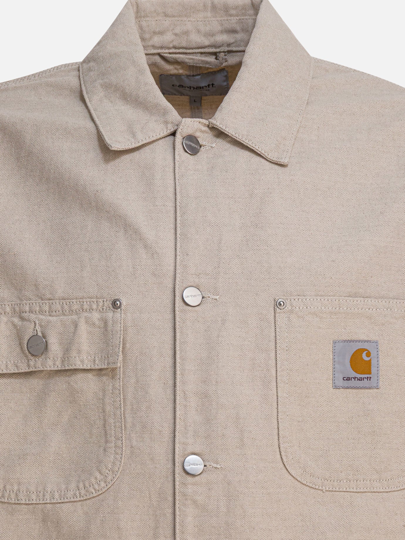 Denim jackets Solid colour  Beige - Carhartt WIP Men | PDP | VIETTI Online Store | thumbnail_3