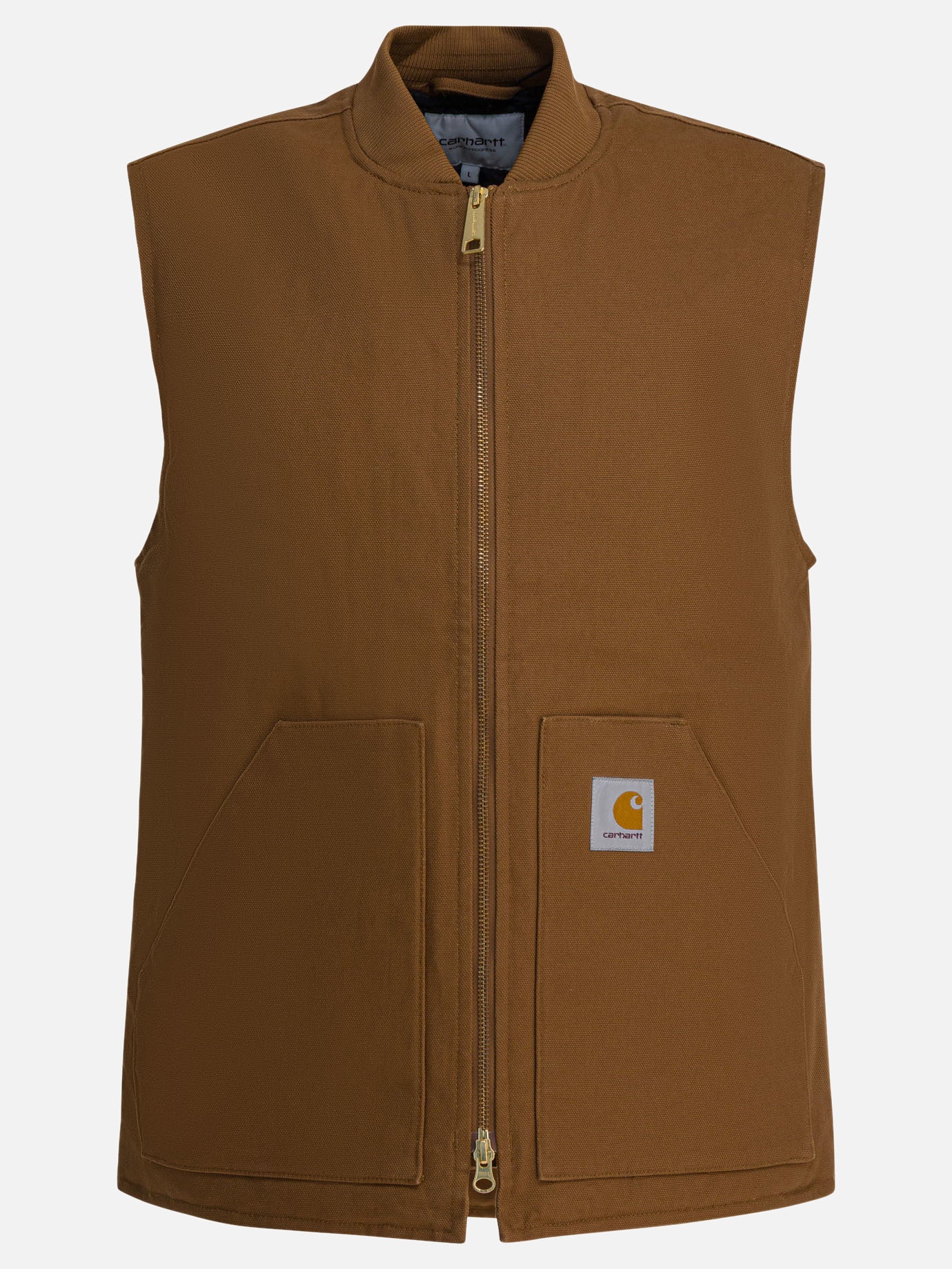 Vest jackets Logo  Brown - Carhartt WIP Men | PDP | VIETTI Online Store | thumbnail