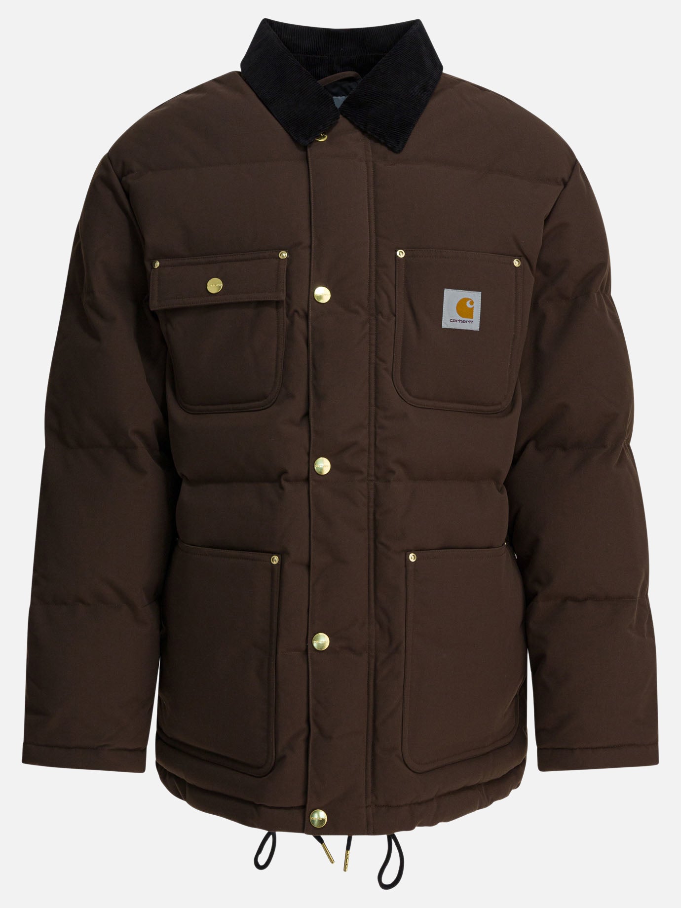 Piumini corti Logo  Marrone - Carhartt WIP Uomo | PDP | VIETTI Online Store | Zoom-Modal
