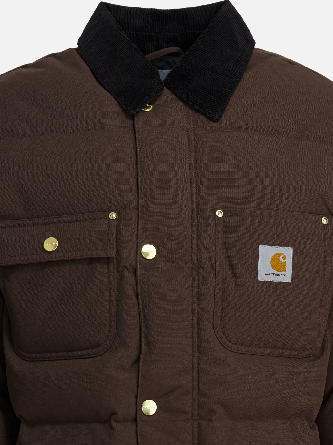 Piumini corti Logo  Marrone - Carhartt WIP Uomo | PDP | VIETTI Online Store | thumbnail_3