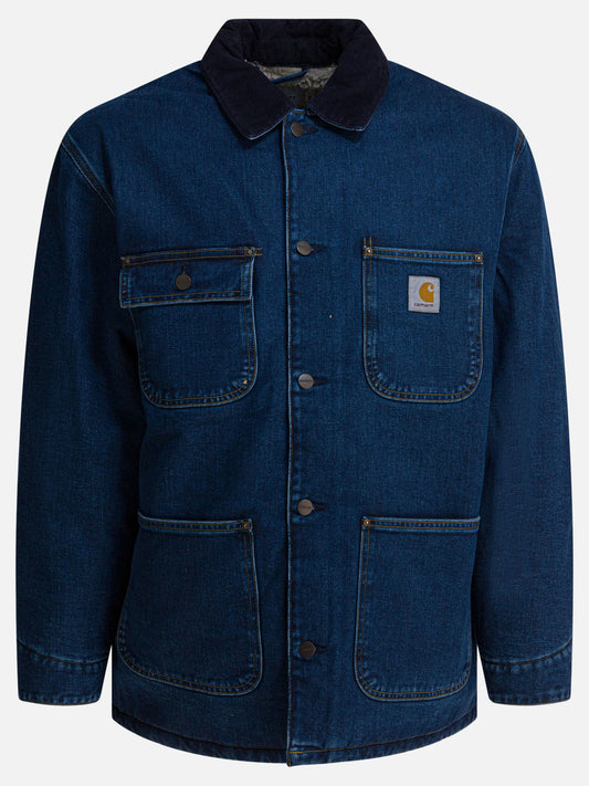 Cappotti corti Logo  Blu - Carhartt WIP Uomo | PLP | VIETTI Online Store 
