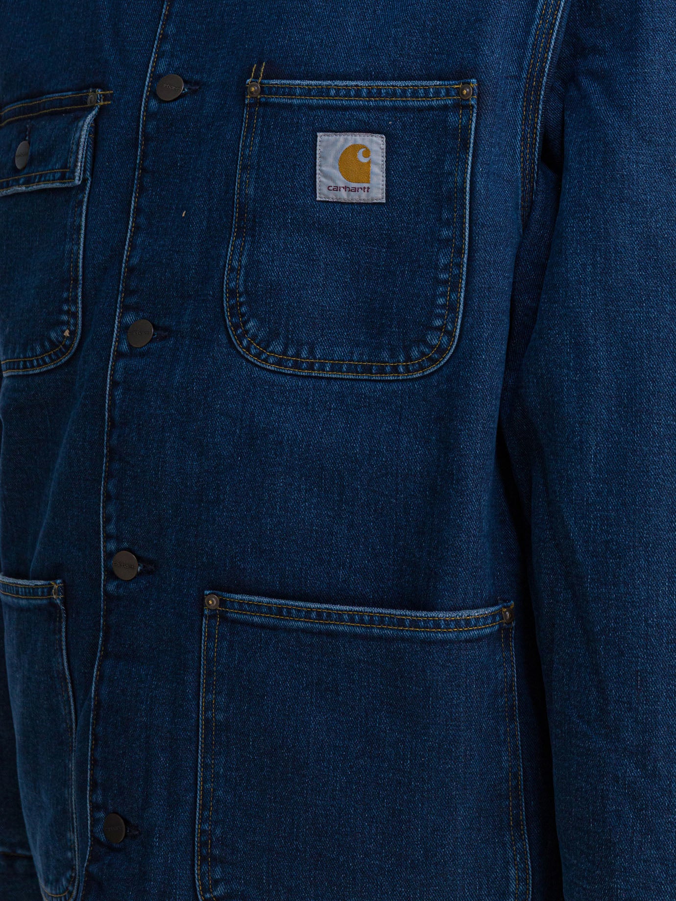 Cappotti corti Logo  Blu - Carhartt WIP Uomo | PDP | VIETTI Online Store | Zoom-Modal_4
