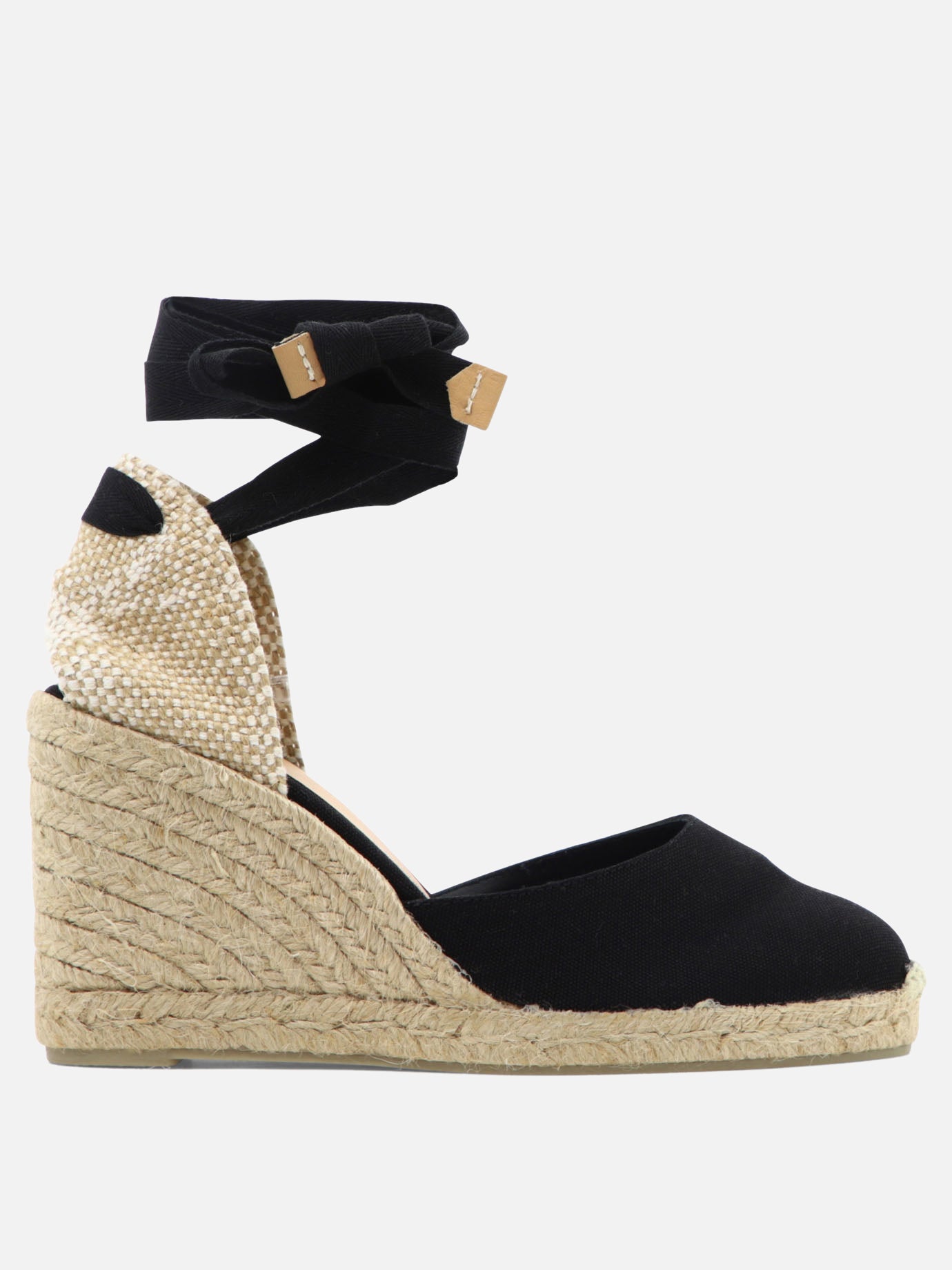 Espadrilles alte 100% organic cotton - 100% rubber  Nero - Castañer Donna | PDP | VIETTI Online Store | Zoom-Modal
