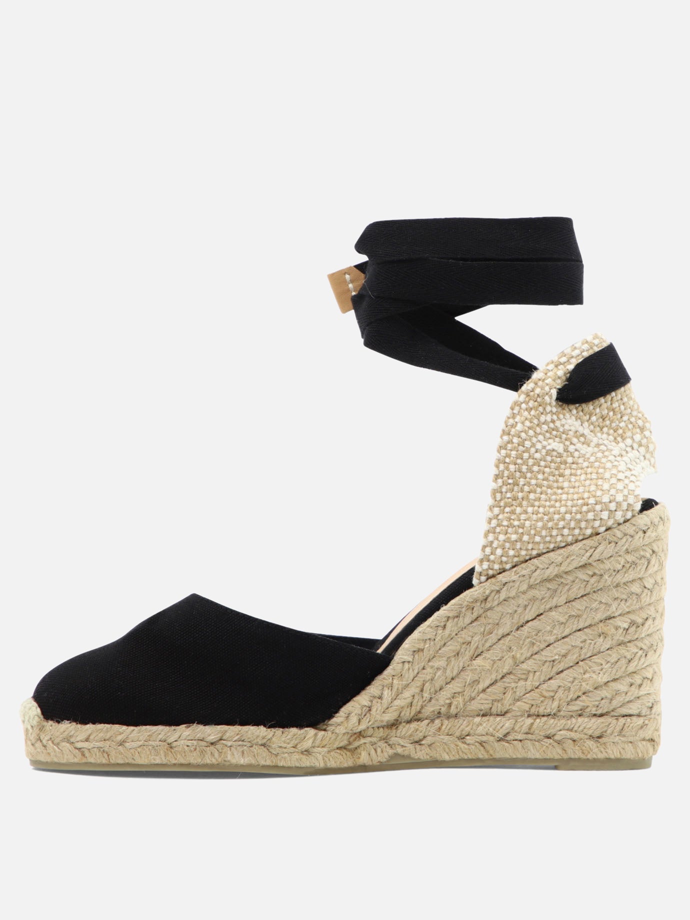 Espadrilles alte 100% organic cotton - 100% rubber  Nero - Castañer Donna | PDP | VIETTI Online Store | thumbnail_3