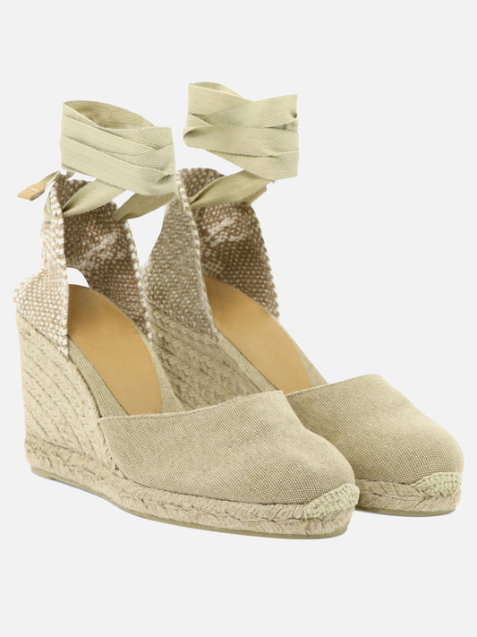 Espadrilles alte 100% cotton - 100% rubber  Beige - Castañer Donna | PLP | VIETTI Online Store | 2

