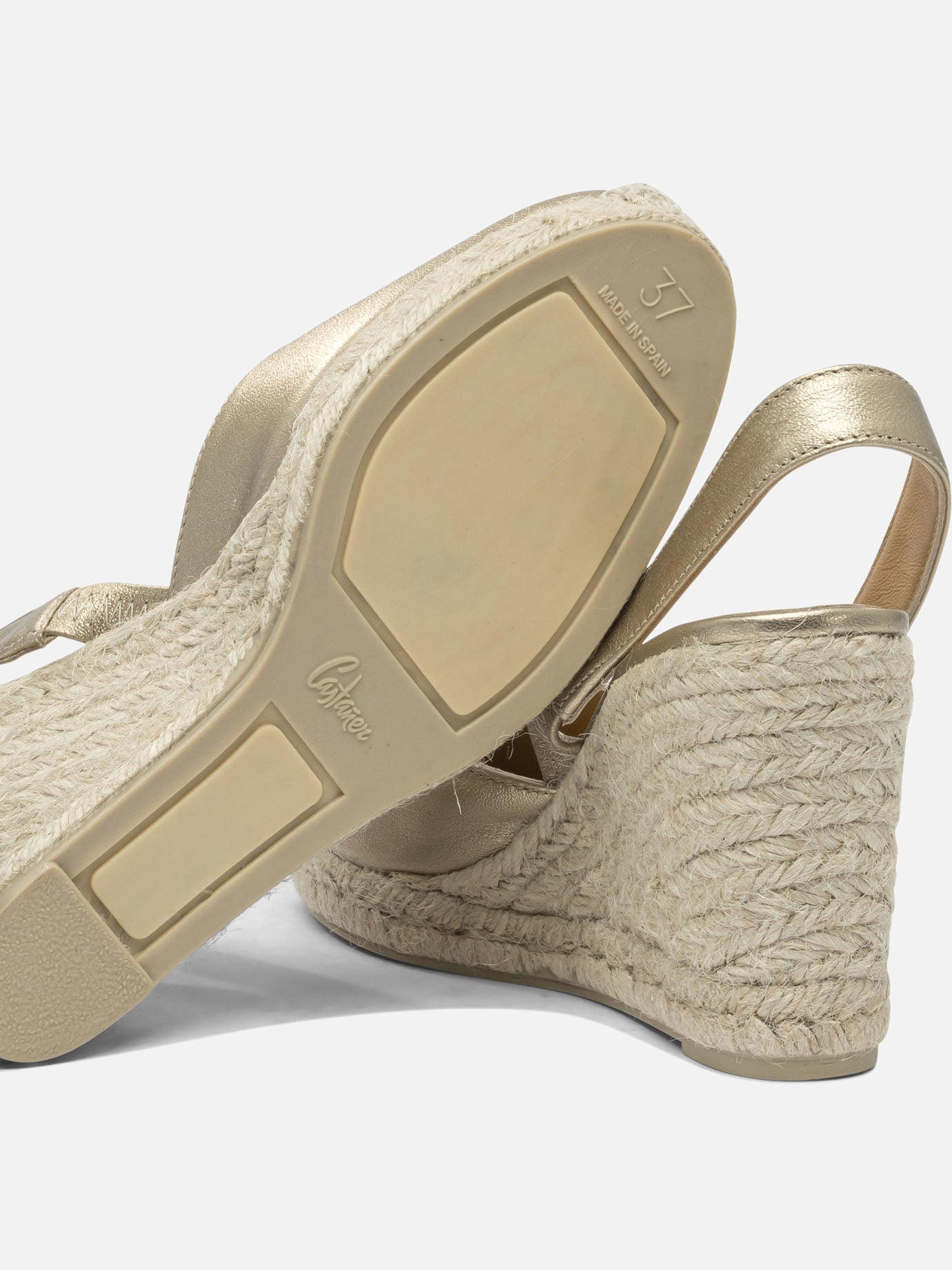 Espadrilles alte 100% leather - 100% rubber  Oro - Castañer Donna | PDP | VIETTI Online Store | thumbnail_5