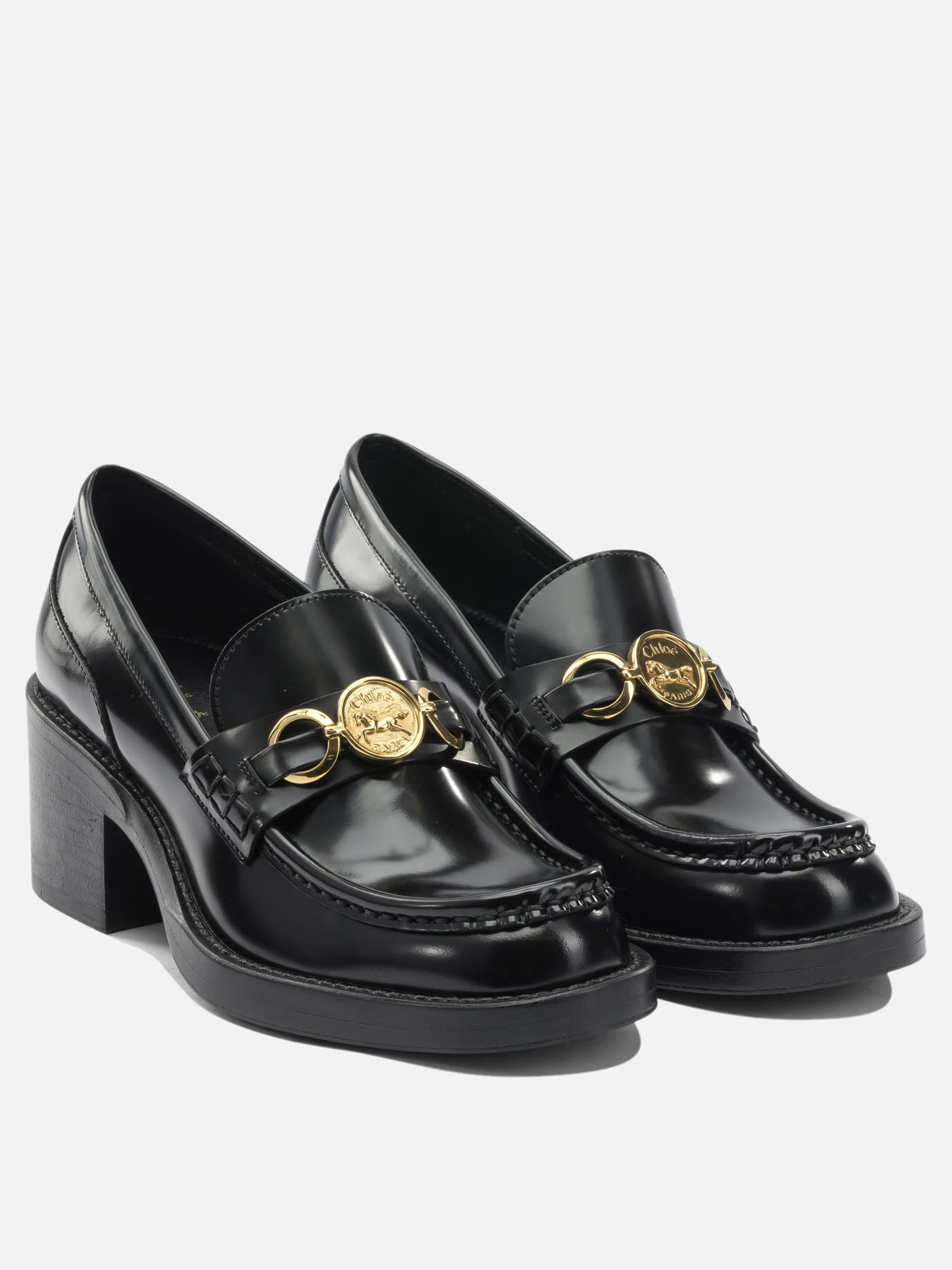 Mocassini 100% leather - 100% rubber  Nero - Chloé Donna | PDP | VIETTI Online Store | thumbnail_2