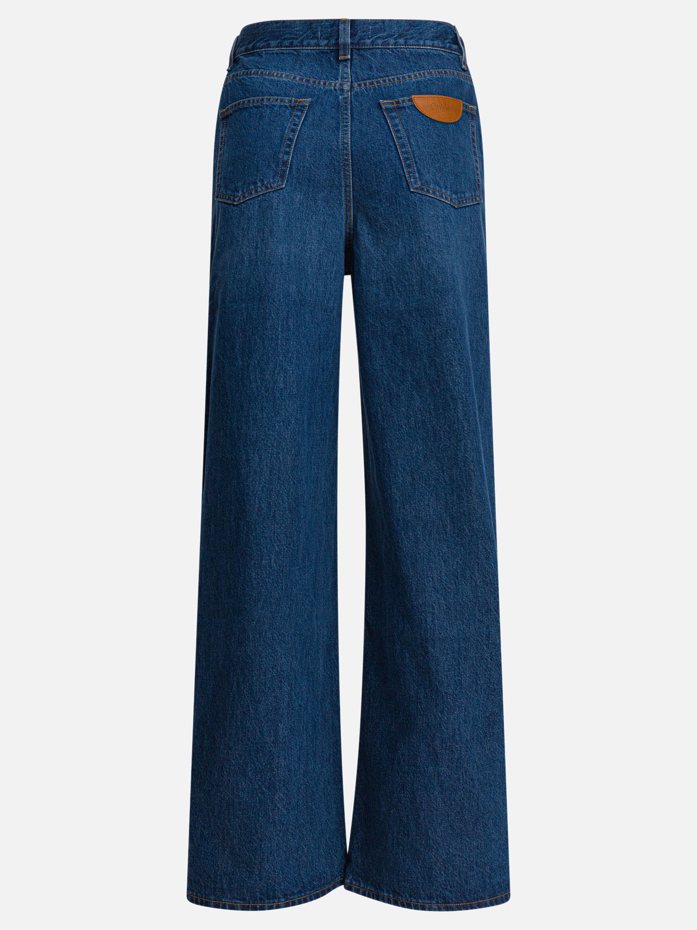 Jeans a gamba larga Solid colour  Blu - Chloé Donna | PDP | VIETTI Online Store | Zoom-Modal_2
