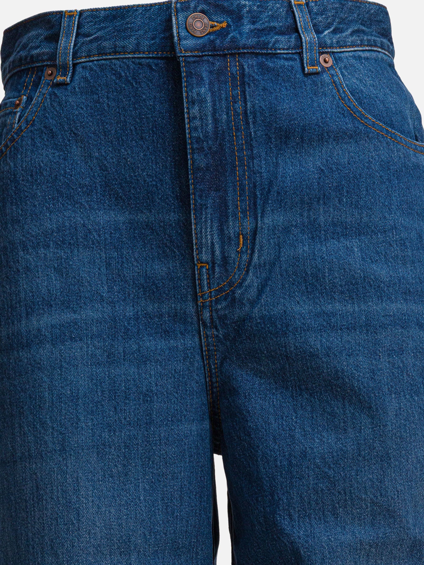 Jeans a gamba larga Solid colour  Blu - Chloé Donna | PDP | VIETTI Online Store | Zoom-Modal_3
