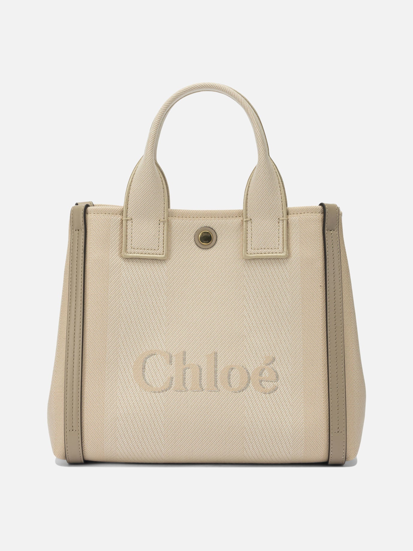 Borse piccole 91% recycled cotton 6% polyester 3% other fibres  Beige - Chloé Donna | PDP | VIETTI Online Store | thumbnail