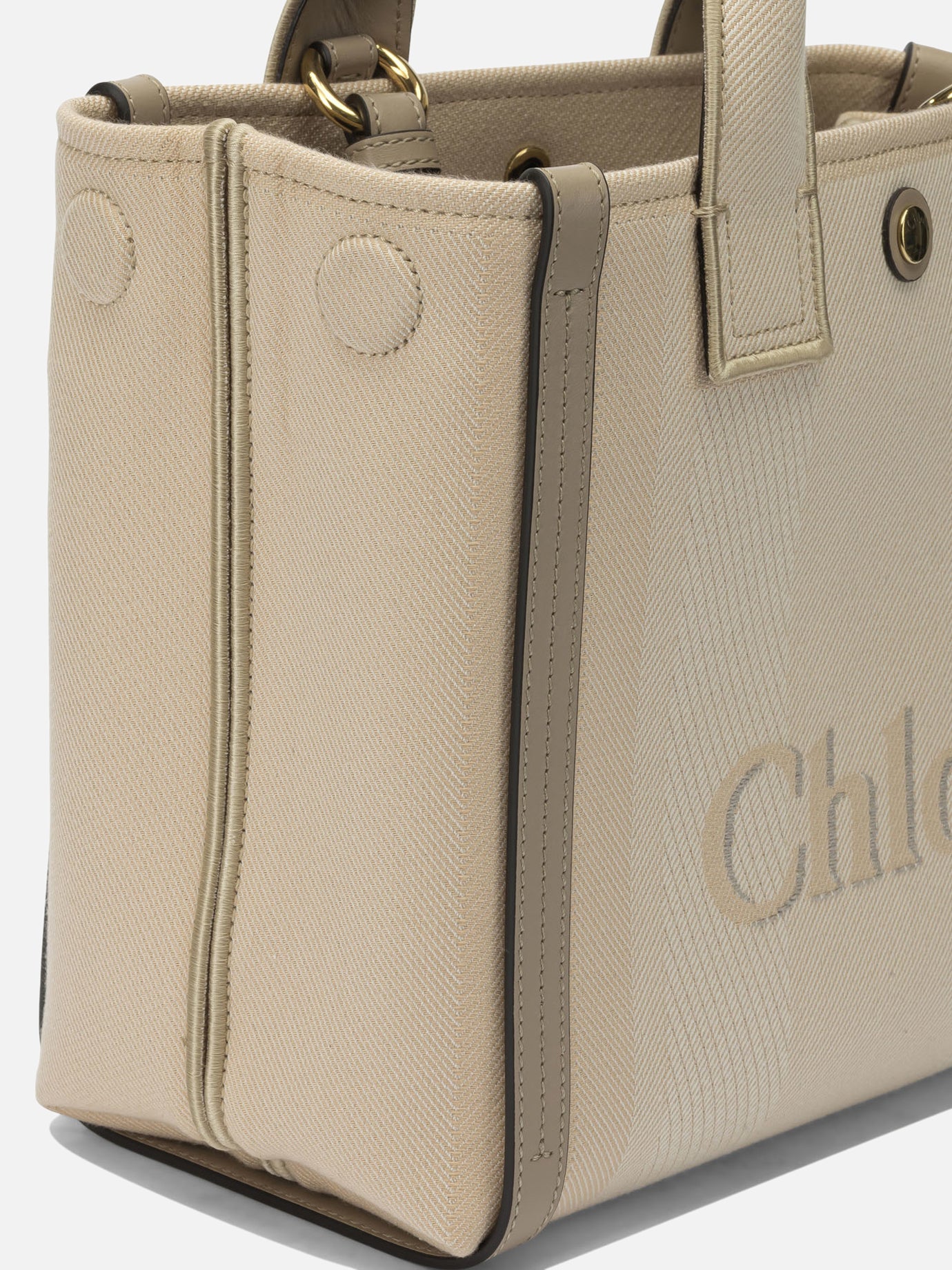 Borse piccole 91% recycled cotton 6% polyester 3% other fibres  Beige - Chloé Donna | PDP | VIETTI Online Store | thumbnail_4