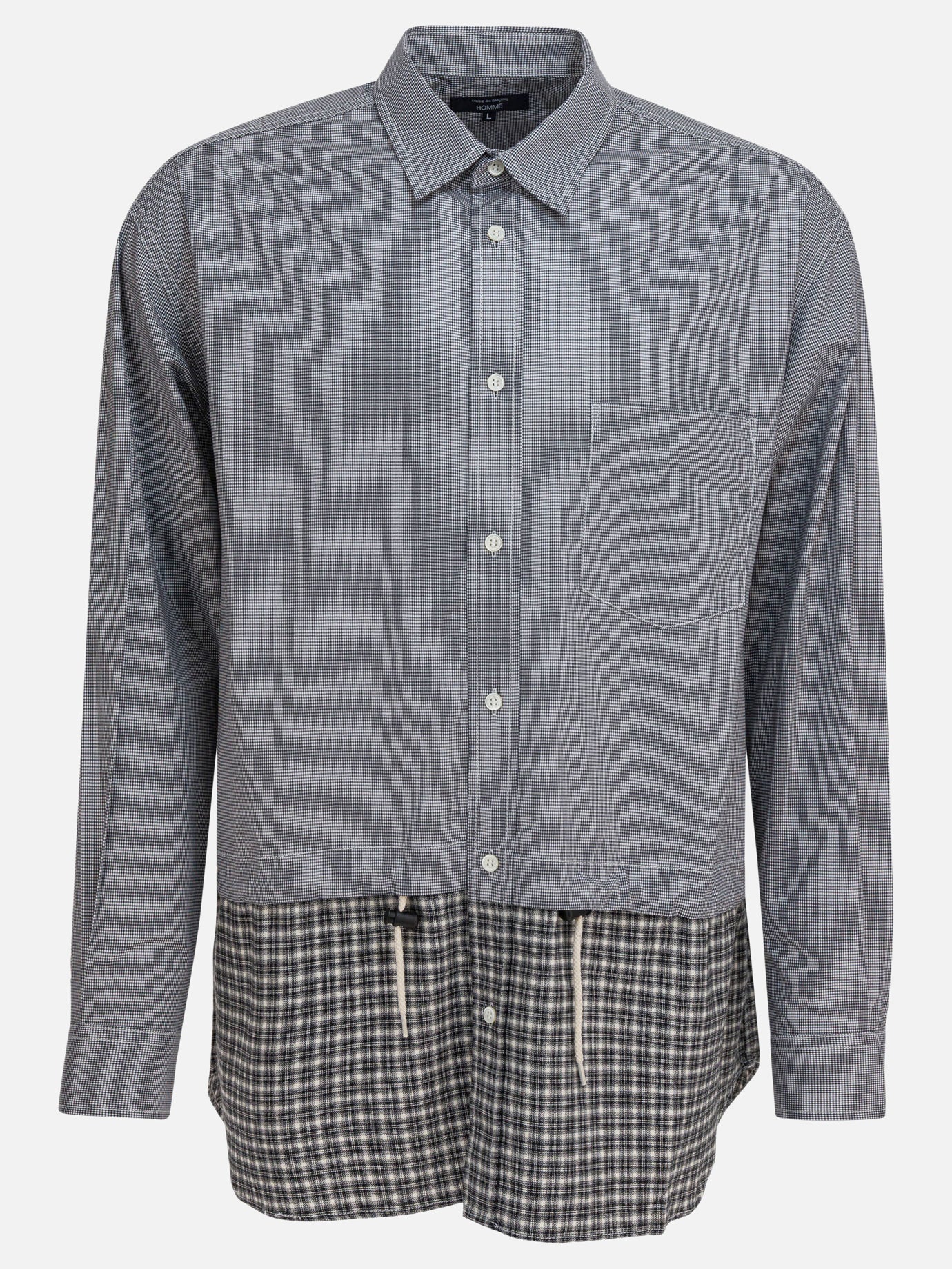 Casual shirts Check  Grey - Comme Des Garçons Homme Men | PDP | VIETTI Online Store | thumbnail